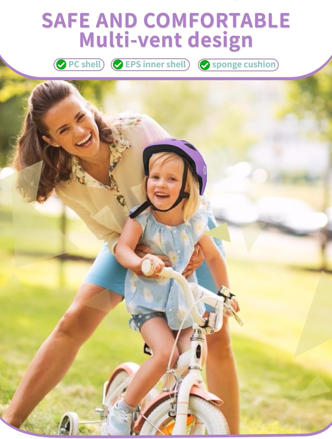 XJD Toddler Helmet Kids Bike Helmet for Infant/Baby Multi-Sport Adjustable Skateboard for Kids Boys Girls Lightweight for Age 1 and Older