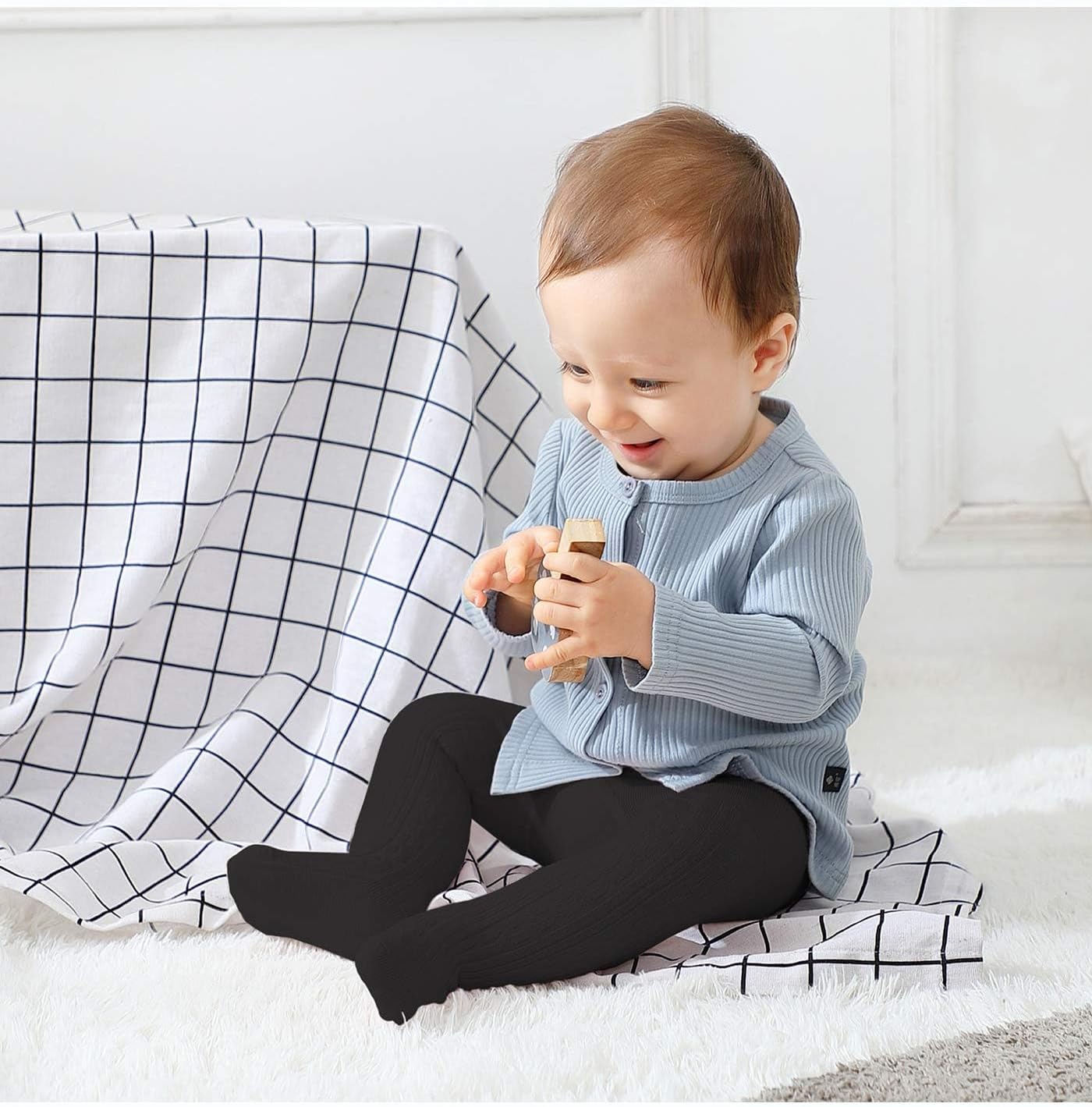 American Trends Baby Tights Non Slip Skid Baby Girl Tight Toddler Stocking Pants Cable Knit Infant Leggings