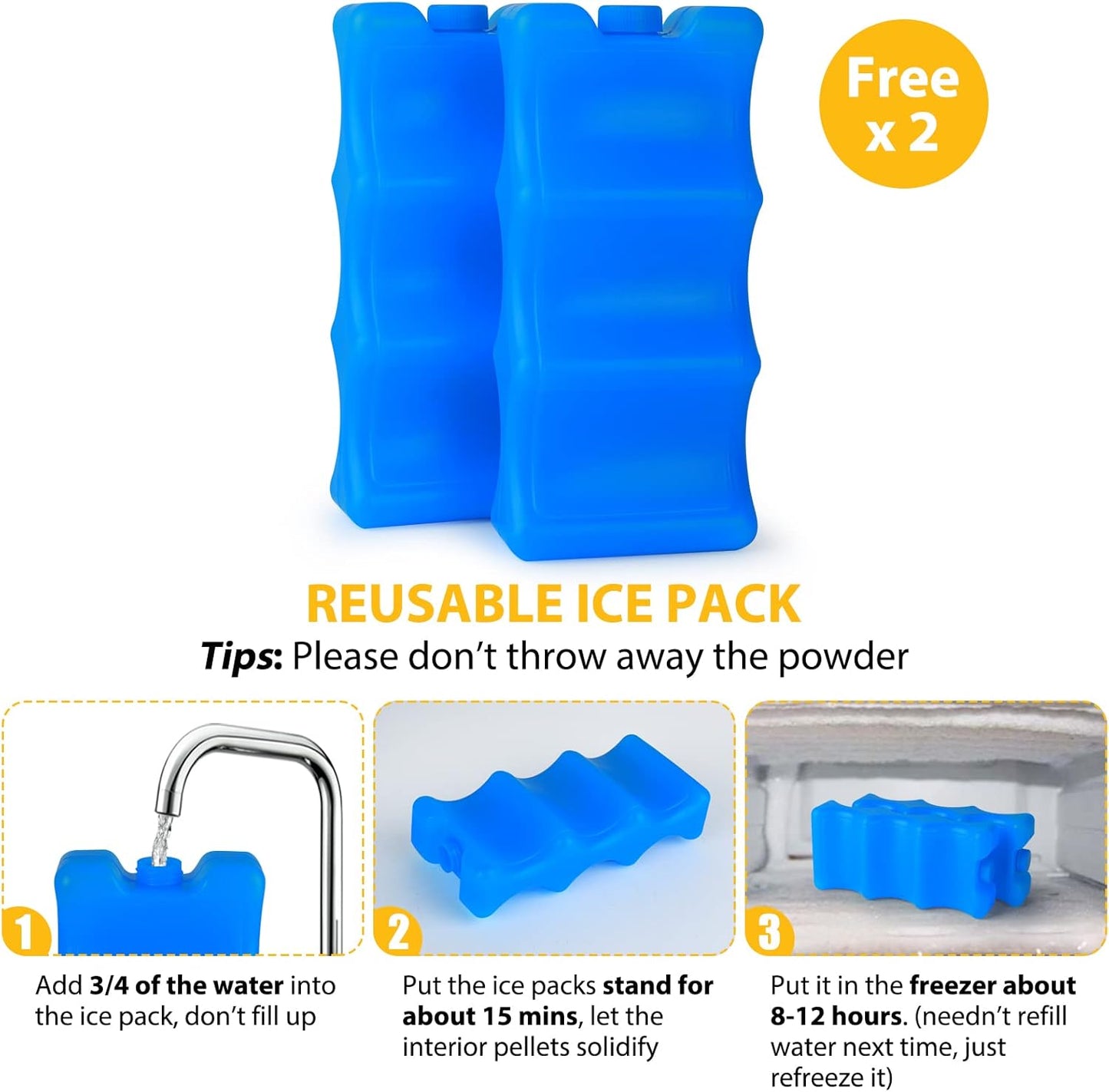 Accmor Breastmilk Cooler Bag with Ice Pack, Breast Pump Bag with Cooler Fits 6 Bottles, Double Layer Breast Milk Cooler Travel Bag for Nursing Mom Daycare, Work, Travel