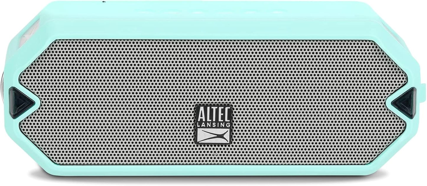 Altec Lansing - HydraJolt Wireless Bluetooth Speaker, Waterproof Portable Speakers with Built in Phone Charger and Lights, Everything Proof Outdoor, Shockproof, Snowproof, 16 Hours Playtime