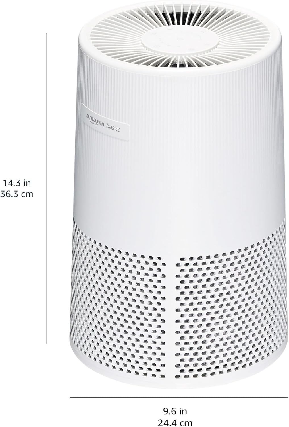 Amazon Basics Air Purifier for Home and Office, With 3-Stage Filtration, HEPA Filter With Activated Carbon, 3 Speeds, Timer, Sleep Mode (32db), Energy Star Certificate, Covers Up to 1067 Sq ft, White