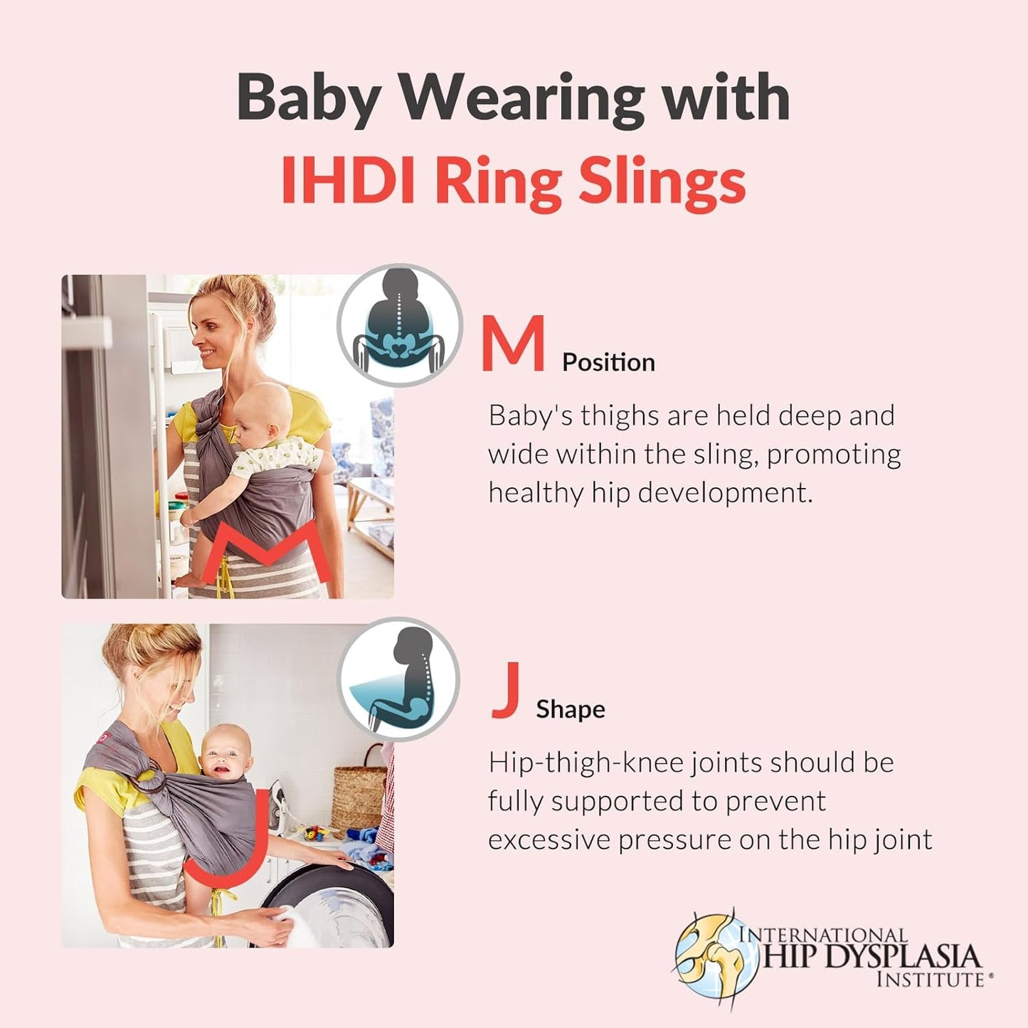 Mamaway Baby Ring Sling - Newborn Sling (Supports up to 165lbs), IHDI Certified, Rayon & Linen Made, Soft & Breathable, Nylon 66 Safety Rings, Storage Pocket Design, Navy