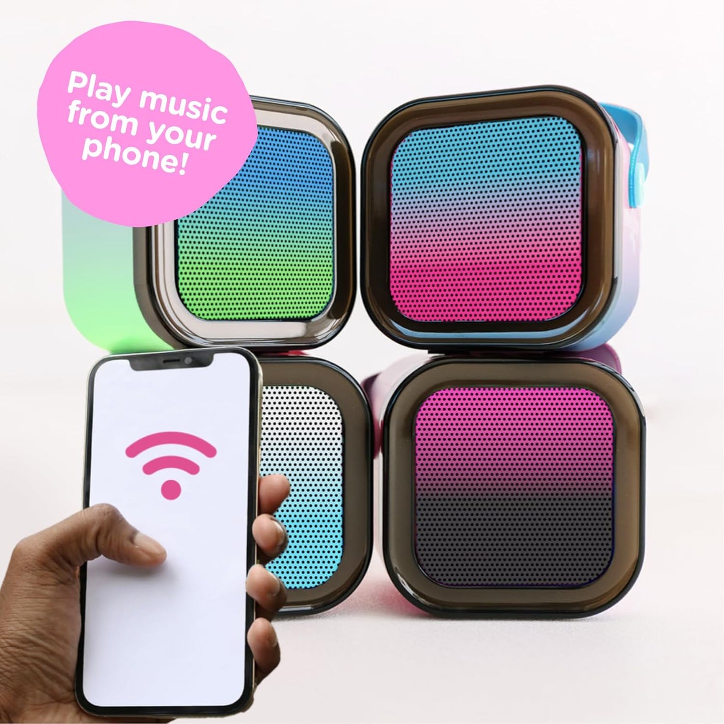 Move2Play, Karaoke Machine for Kids | Includes 20+ Kid Songs | 2 Microphones | Connect with Bluetooth | 3, 4, 5, 6, 7+ Year Old Gift | Toy for Girls, Boys, & Toddler | Birthday Present