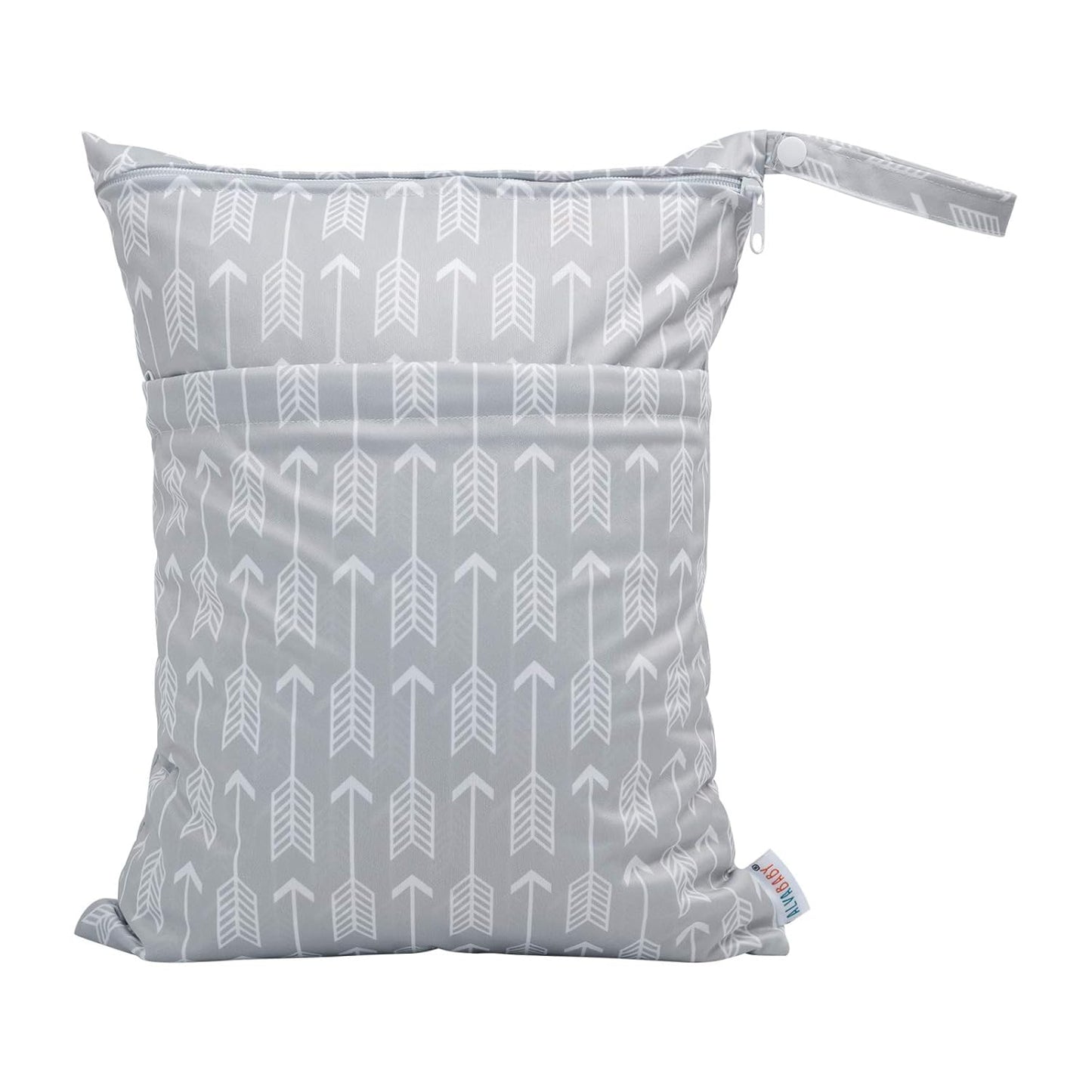 ALVABABY 3pcs Baby Cloth Diaper Wet/Dry Bags|Waterproof Reusable with Two Pockets|Travel, Beach, Pool, Daycare, Soiled Baby Items,Yoga，Gym Bag for Swimsuits or Wet Clothes 3L-YX36