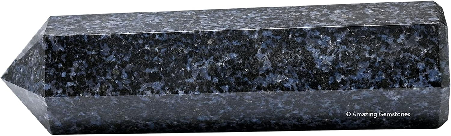 Amazing Gemstone Large Indigo Gabbro Crystal Towers ~ Natural Healing Crystal Point Obelisk for Reiki Healing and Crystal Grid (5.5 to 6 INCH)
