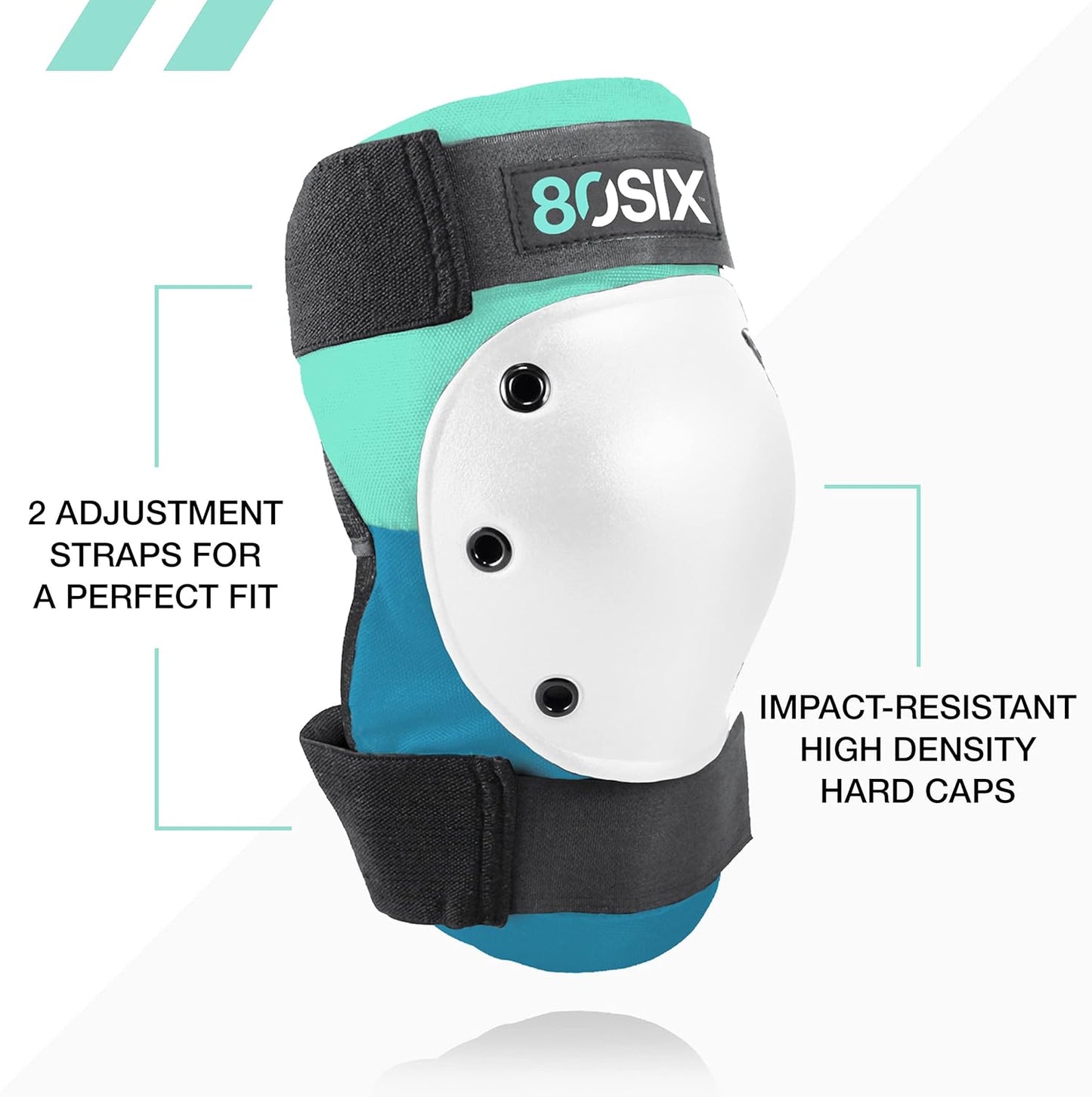 80Six Kids Multi-Sport Pad Set with Wristguards, Elbow Pads, and Knee Pads, Designed by Industry Leading Brand Triple 8