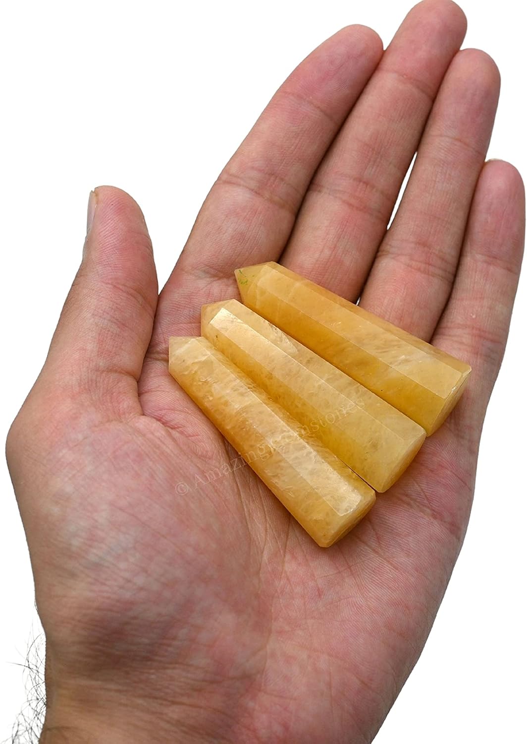 Amazing Gemstone Yellow Aventurine Crystal Towers ~ Natural Healing Crystal Point Obelisk for Reiki Healing and Crystal Grid (2 to 3 INCH)