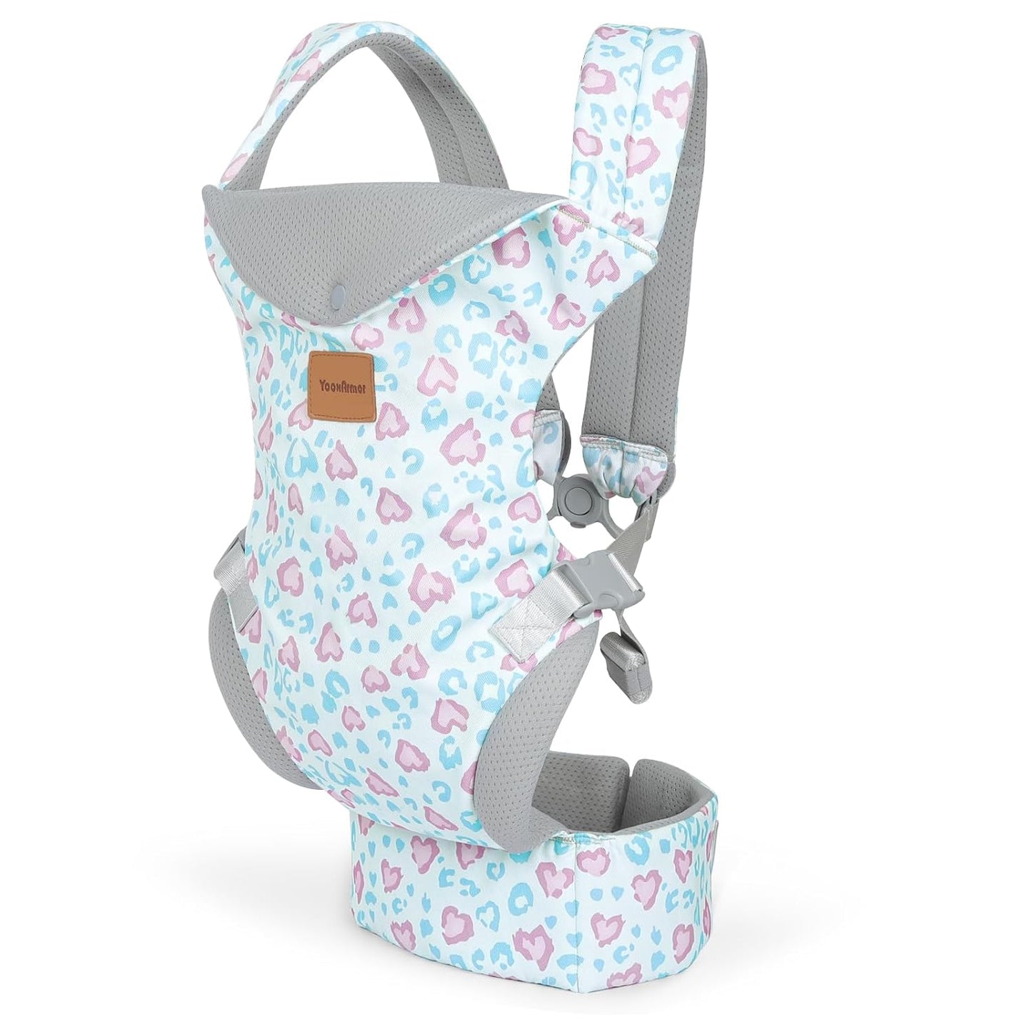 Baby Carrier Newborn to Toddler, Ergonomic Adjustable Toddler Carriers for 7-66 Lbs, Cozy Lightweight Infant Carrier with Neck Support, Baby Holder Carrier with Lumbar Support for Mom Dad