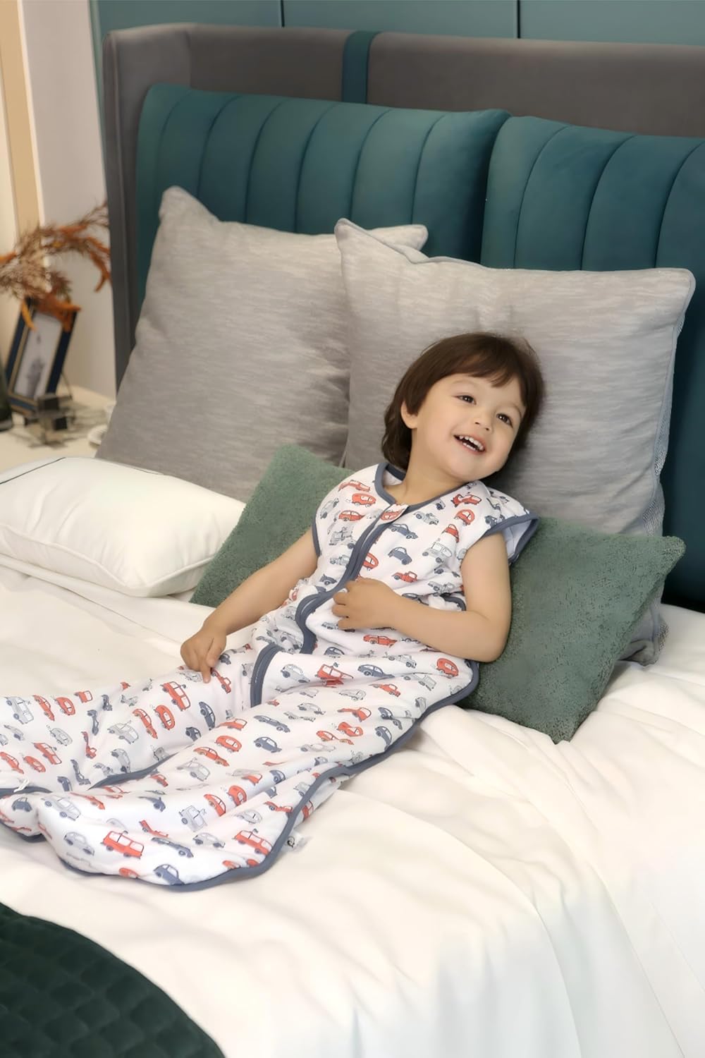 Baby Sleep Sack 2-4 T 95% Rayon from Bamboo 5% Spandex Boys & Girls Wearable Blanket 1.0 TOG Toddler Sleeping Sack 2- Way Zipper X-Large