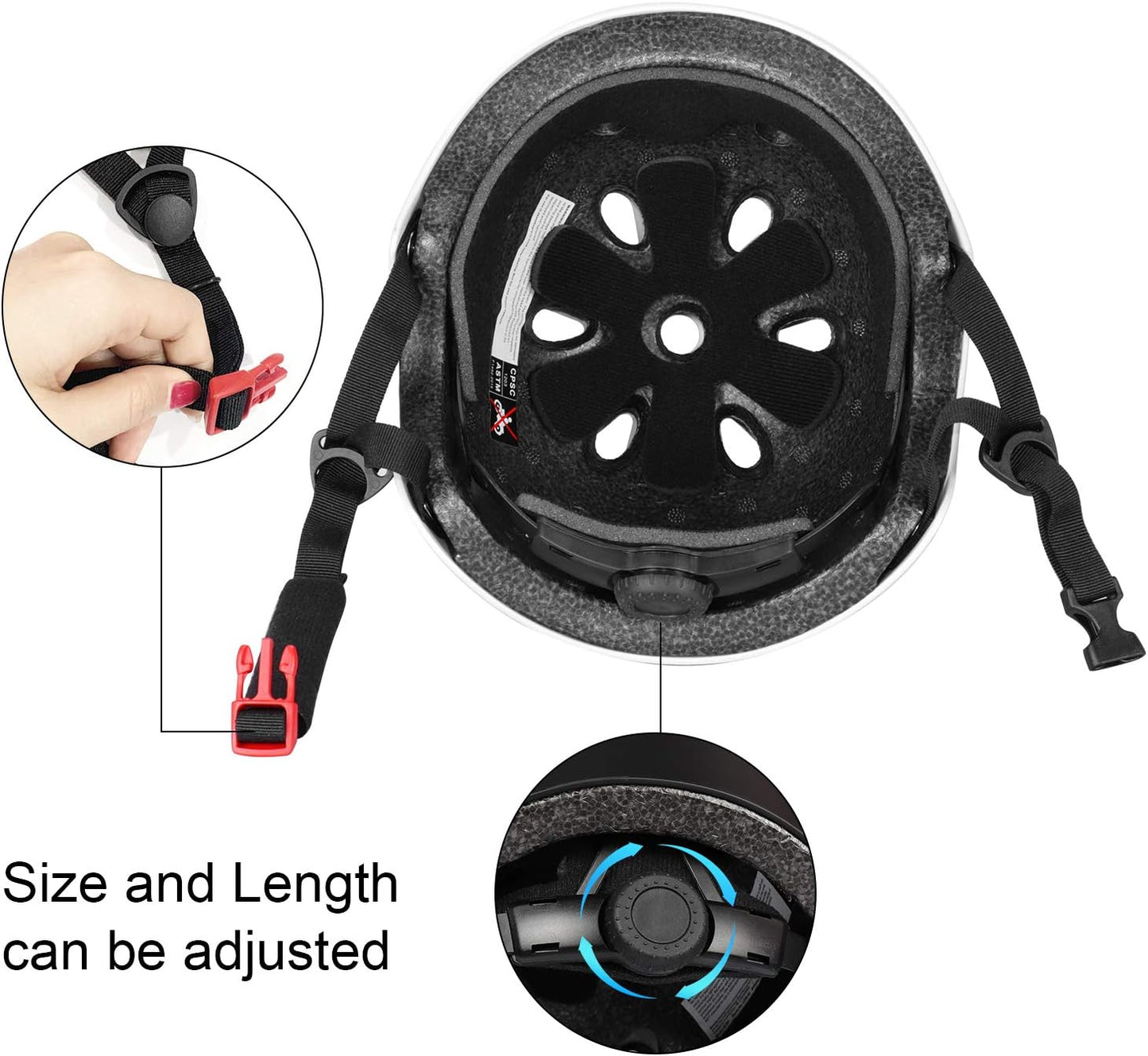 Kids Helmet, Toddler Adjustable Kids Ages 3-8 Years Old Boys Girls Multi-Sports Safety