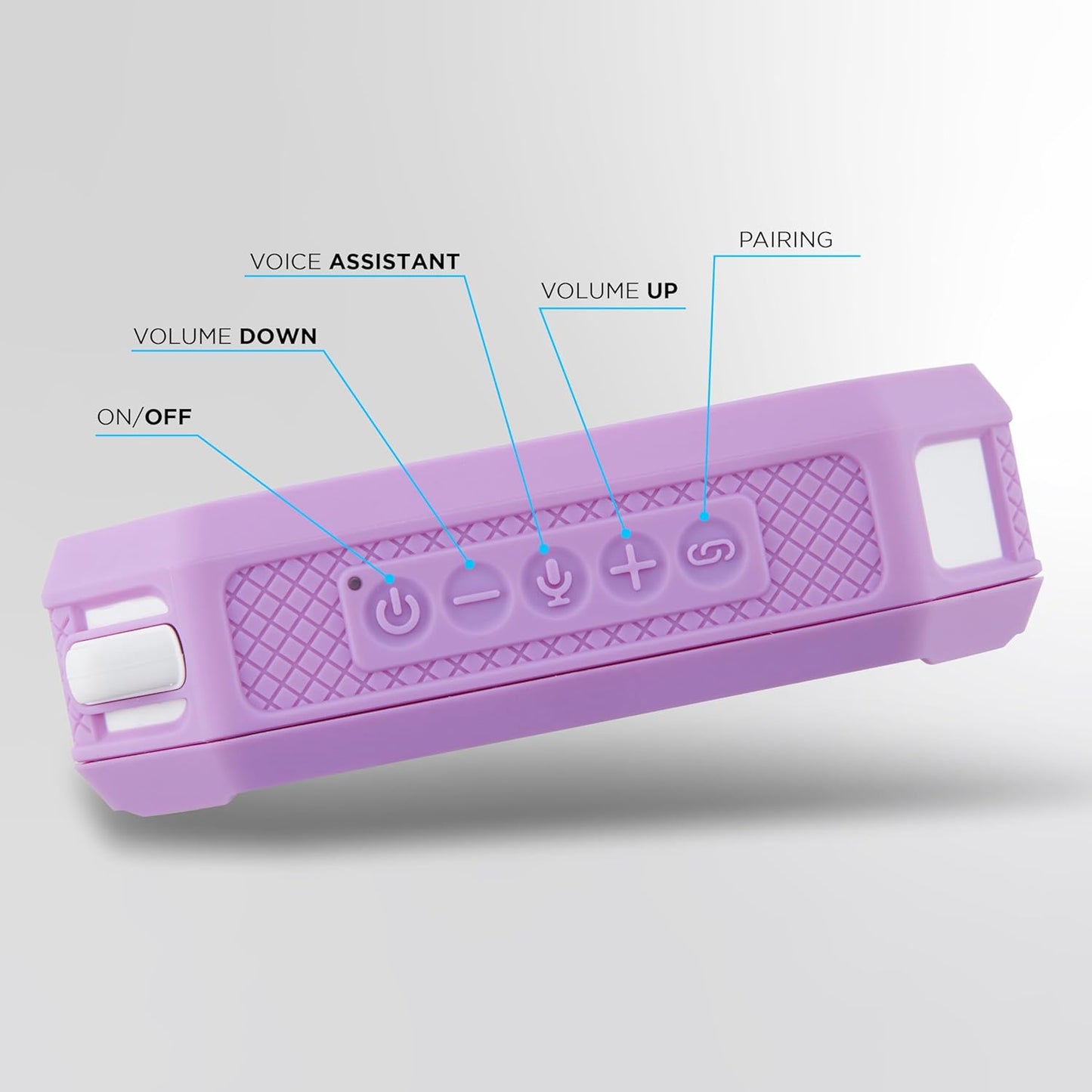 Altec Lansing Portable Bluetooth Speaker HYDRAMINI 2.0, IP67 Waterproof, Portable Speaker, 12h Playtime, Wireless Pairing, USB-C Quick Charge, Magnetic Bluetooth, Voice Assistant Integration