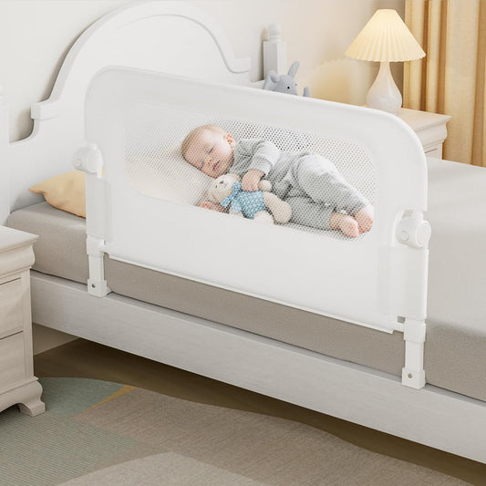 Baby Bed Rail Guard for Toddlers - 35.4" Toddler Bed Rails for Crib,Twin,Full, Queen Bunk Size Bed Swing Down Bedrail Extral Tall Child Safety Side Railing Guards for Kids