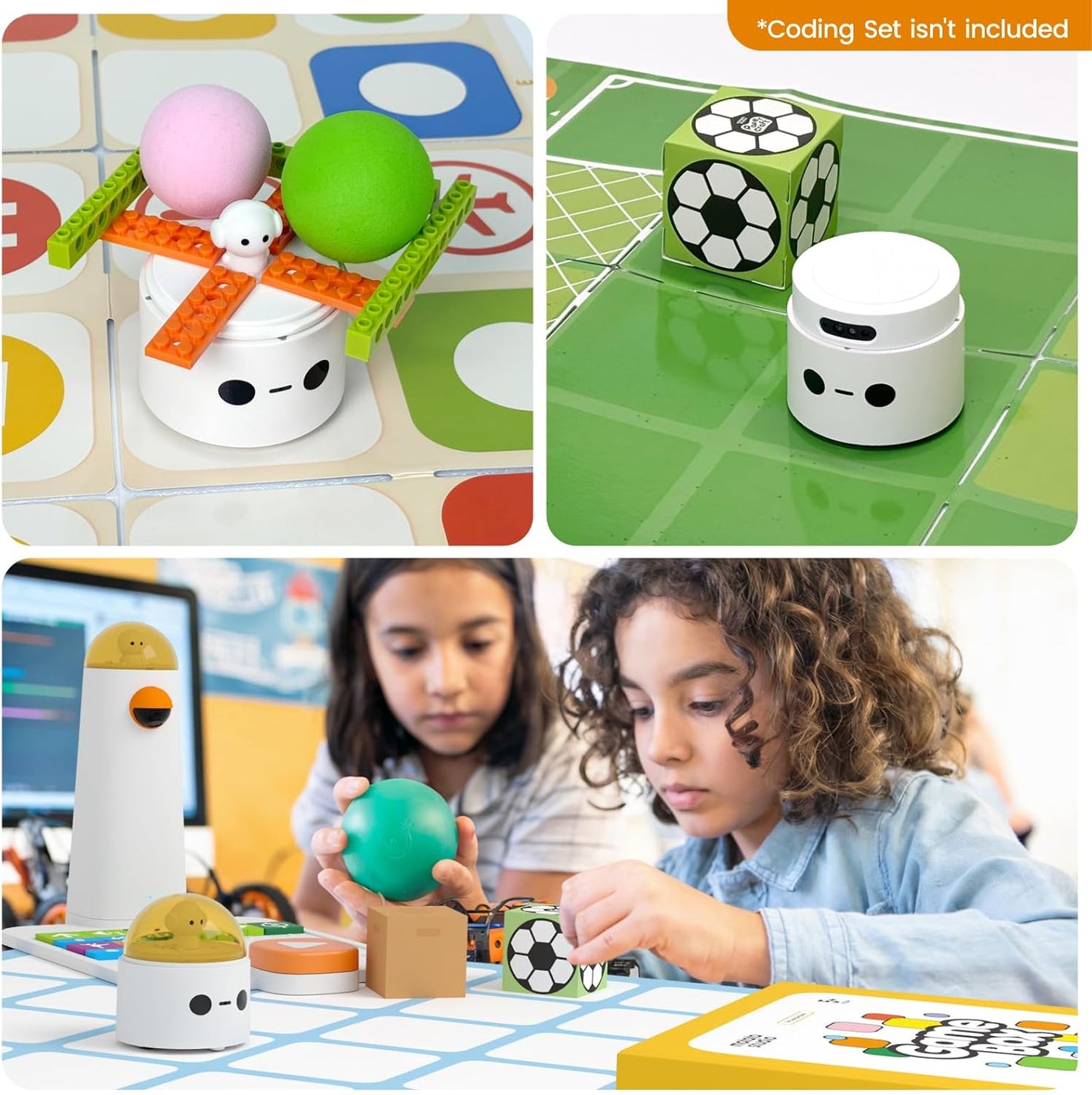 Game Box with 5 Programming Board Games for Coding Set & Pro Set, Education Add-on with Rich Learning Materials for Kids Aged 4-10
