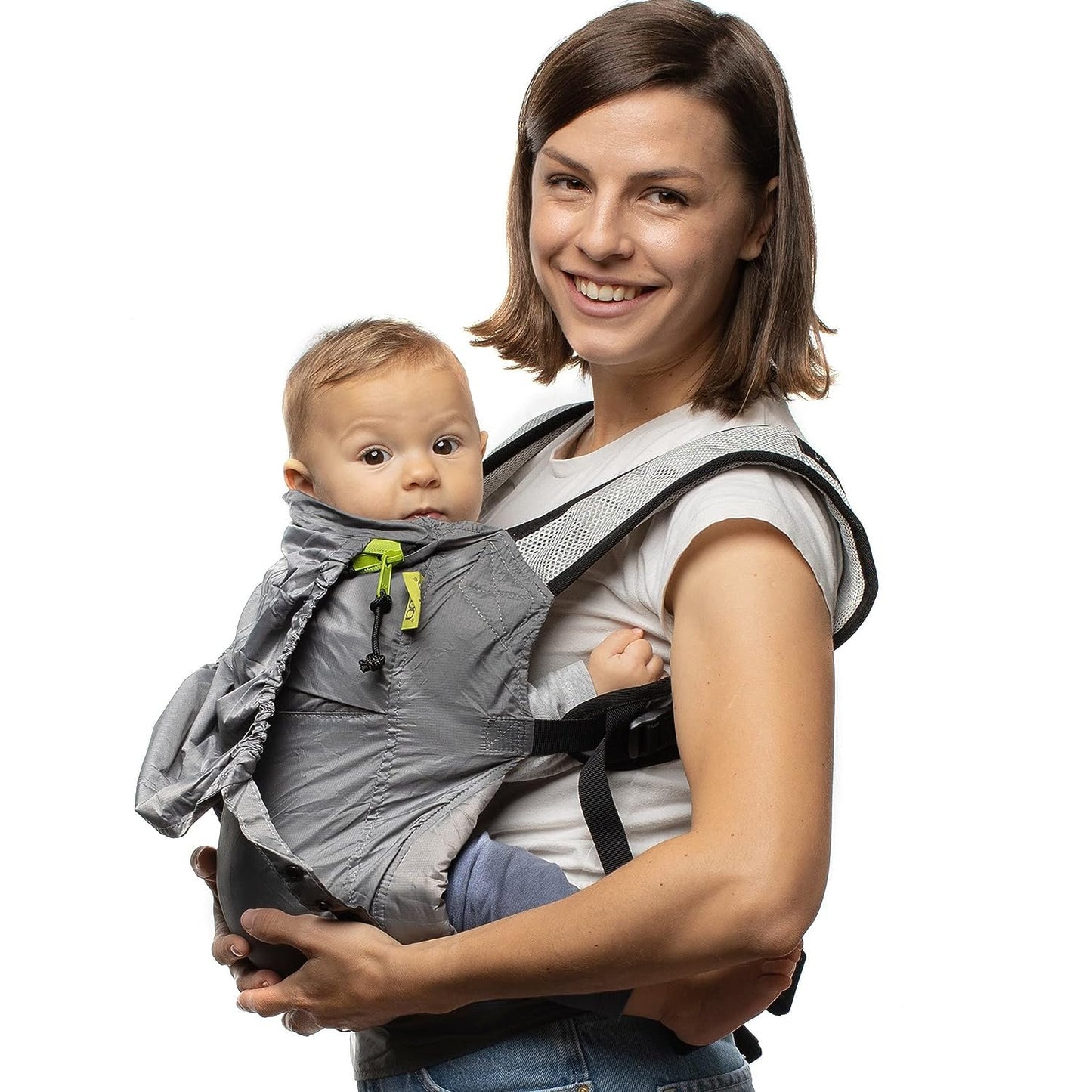 Boba Air Ultra-Lightweight Baby Carrier and Toddler Backpack - Baby Hiking Carrier 3 Months (15-45lbs) - Toddler Backpack and Baby Carrier (Grey)