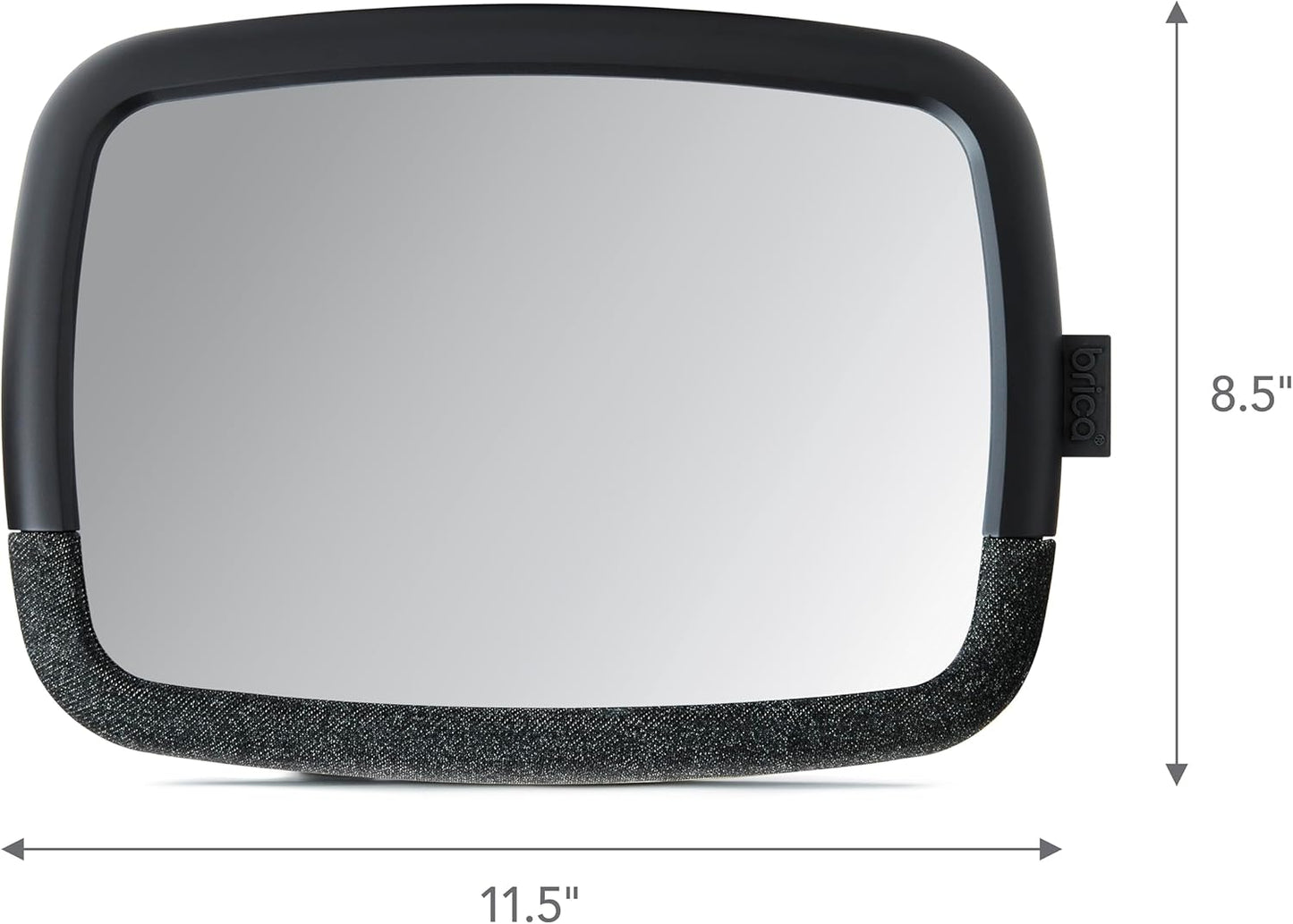 Munchkin Baby Car Mirror for Rear Facing Car Seats, Pivot 360 Baby in-Sight Adjustable Auto Mirror, Black