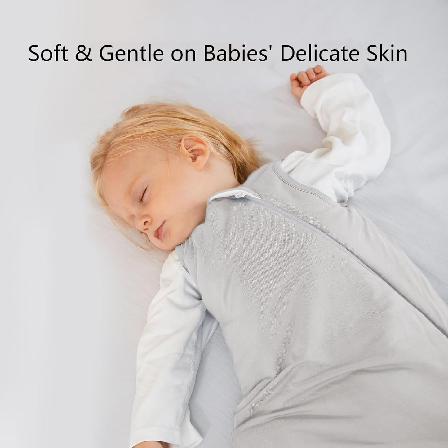 Rayon Made from Bamboo Sleep Sack 18-24 Months 1.0 Tog Ultra Soft Baby Wearable Blanket Toddler Sleeping Sack 2t for Babies Unisex Girl Boy 2-Way Zipper Baby Sleeping Bag Breathable Lightweight XL