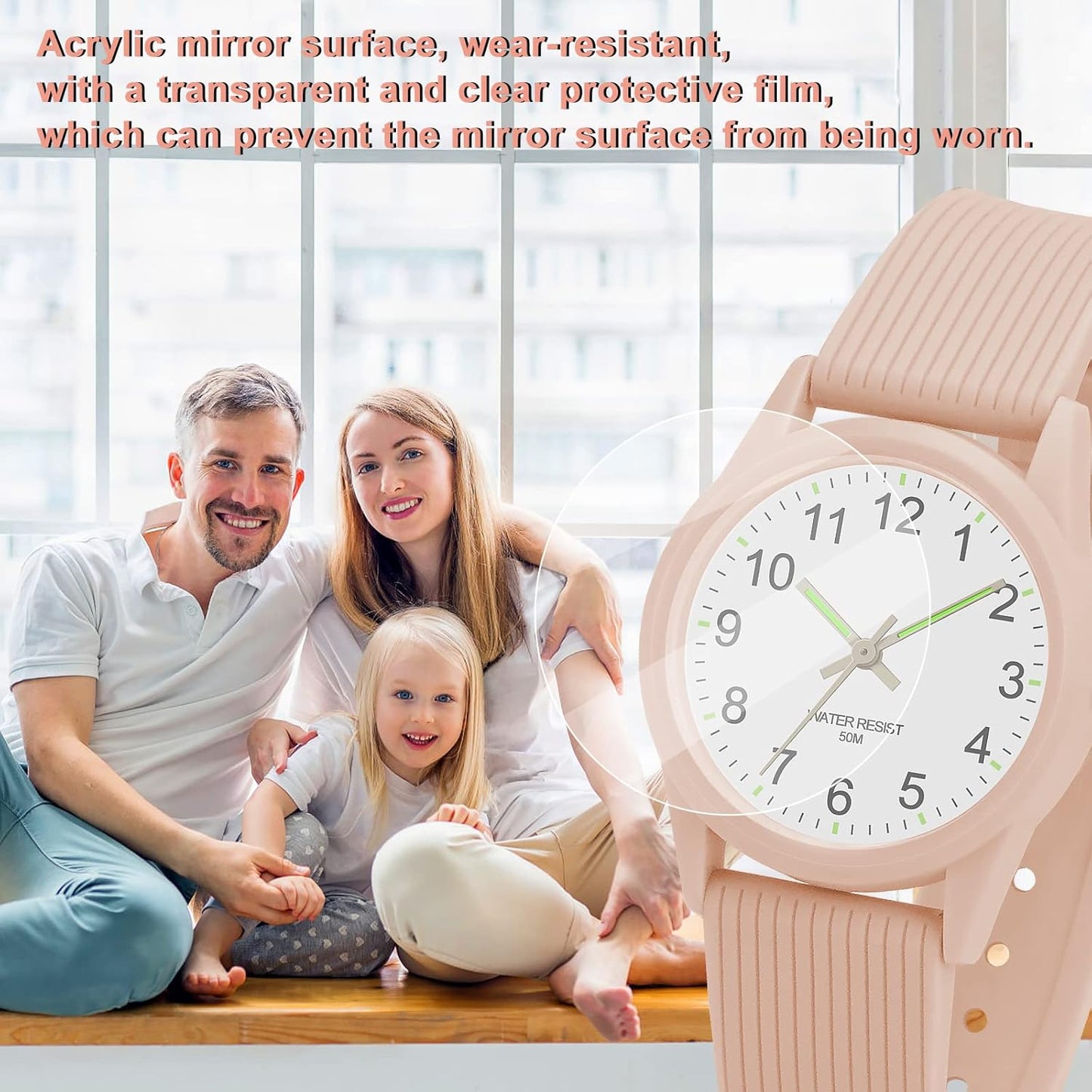 Kids Analog Watches for Girls Boys Watches with Soft Band Learning Time 50M Waterproof Children Watch Easy to Read for Ages 4-12 Kids Gift