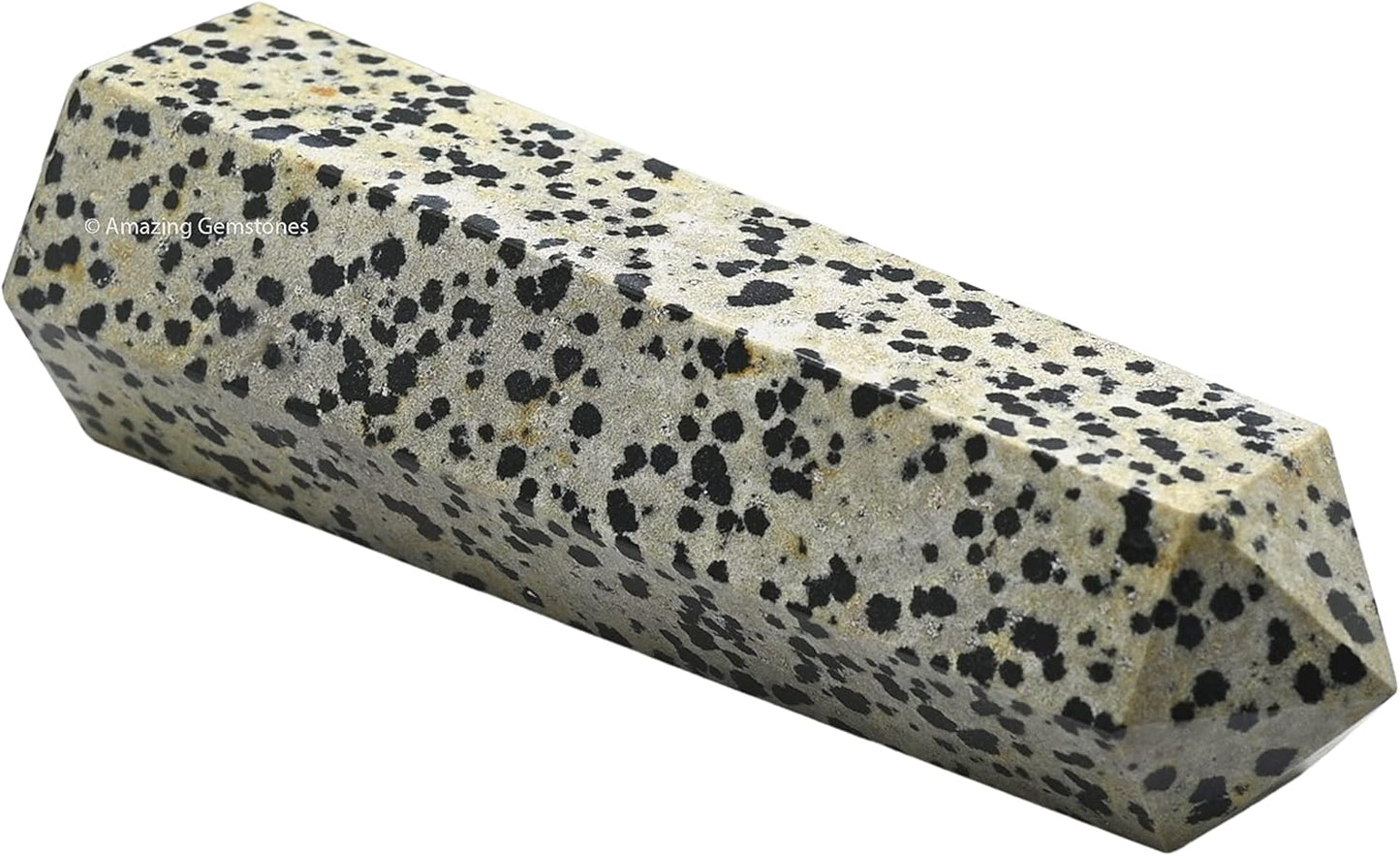 Amazing Gemstone Large Dalmatian Jasper Crystal Towers ~ Natural Healing Crystal Point Obelisk for Reiki Healing and Crystal Grid (5.5 to 6 INCH)