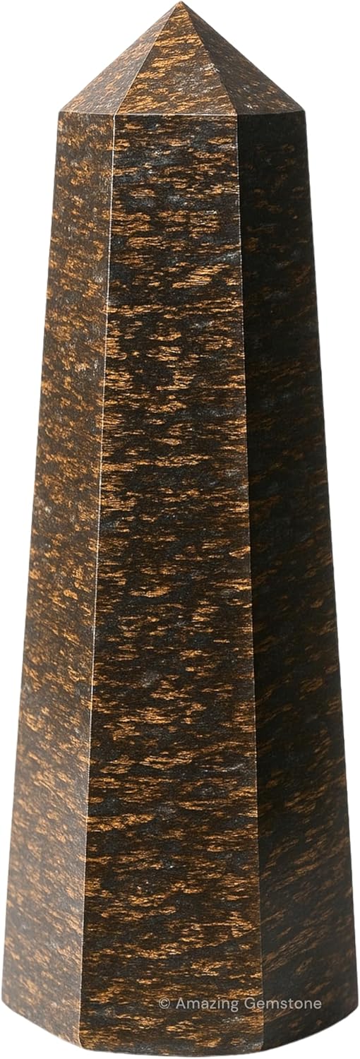 Amazing Gemstone Bronzite Crystal Towers ~ Natural Healing Crystal Point Obelisk for Reiki Healing and Crystal Grid (2" to 3" INCH)