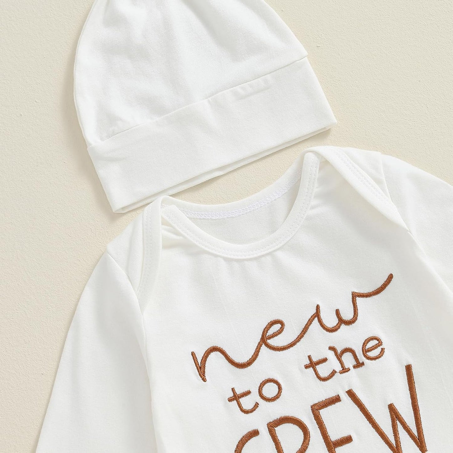 Newborn Boy Girl Coming Home Outfit Baby Infant Sleeper Gown Nightgown Outfits Cute Fall Winter Pajamas and Hat