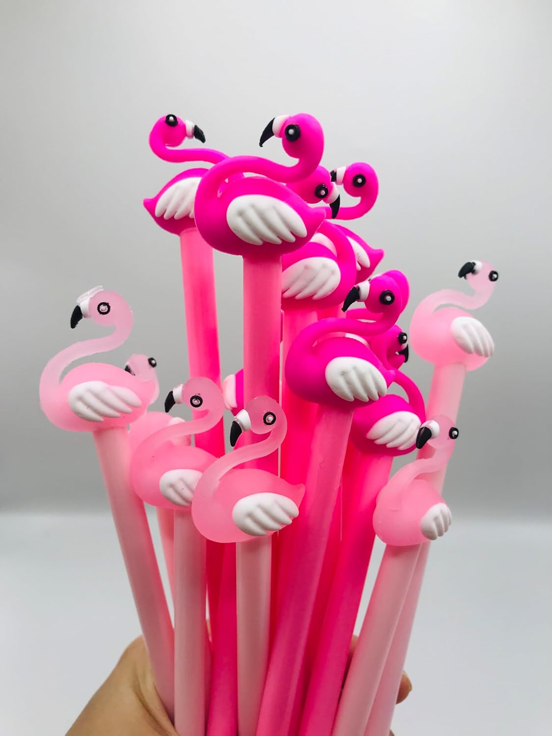 40 Pcs Cute Flamingo Gel Ink Pens - 0.5 mm Black Ink, Fun Kawaii Animal Pens for Kids, School, Office, Home Supplies & Party Favors