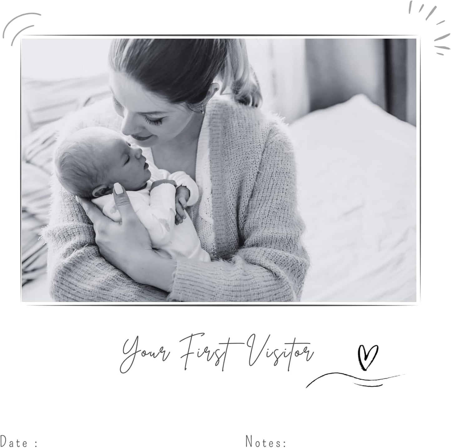 Joss & Lac Gender Neutral | Minimalist Keepsake Memory Book Photo Album for Baby Boy or Girl First 5 Years – A Milestone Book to Record Every Event from Birth to Age 5 (Off White)