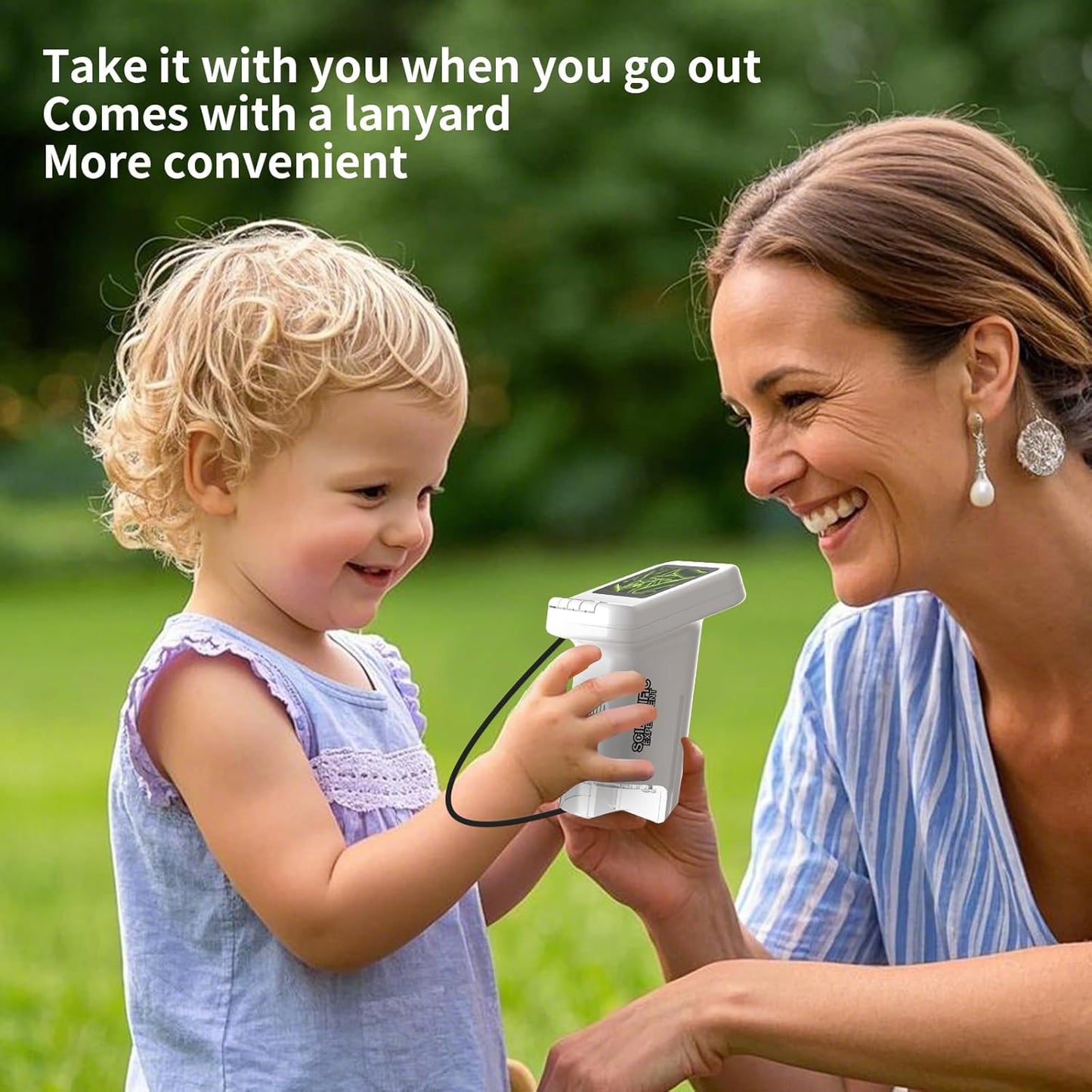 1200X Microscope for Kids with 2 inch Screen STEM Digital Science Kit Rechargeable Handheld Mini Pocket Children Students Slides Portable Gift for Kids Ages 6 to 12 (Green)