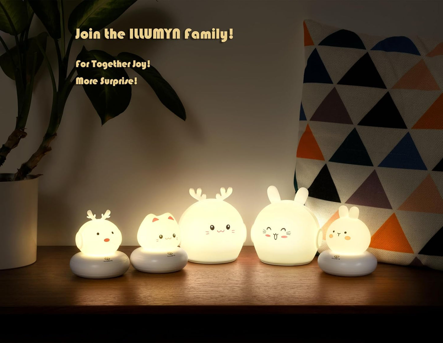 Night Light Kids, Cute Soft Glow Protect Eyes Night Light Bunny Lamp with 30mins Timer Rechargeable Nightlight for Kids Children Women Girls Toddler Bedroom Bedside Livingroom