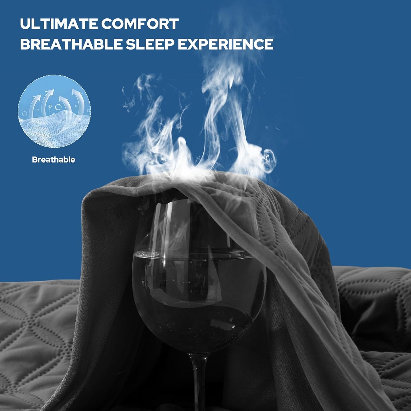 2 Pack Waterproof Mattress Protector, Full Size Mattress Pad with Deep Pocket 6"-15" Depth, Soft Breathable Dirt-Proof Single Bed Mattress Cover for Bedroom, Dorm Room (Gray)