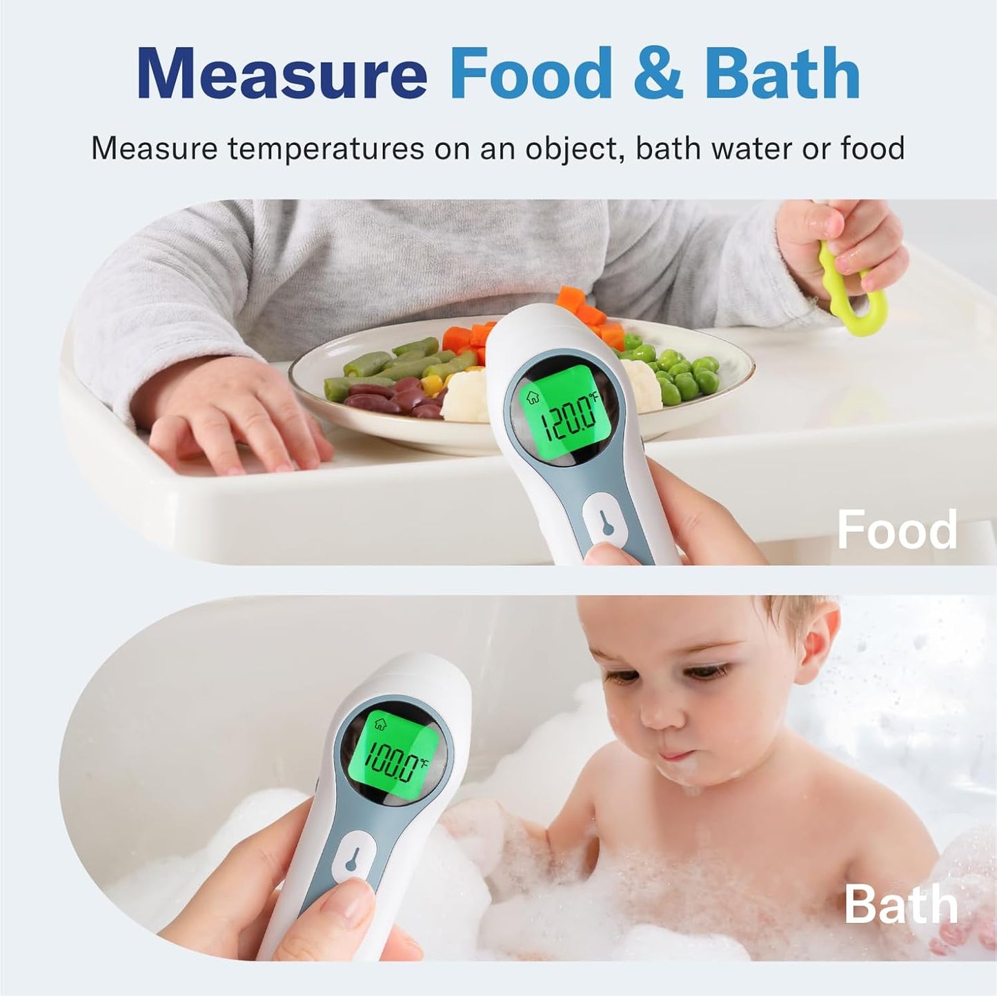 Alcedo Forehead and Ear Thermometer for Adults, Kids, and Baby | Digital Infrared Thermometer for Fever | Touchless, Instant Read, Medical Grade | Pouch and Batteries Included