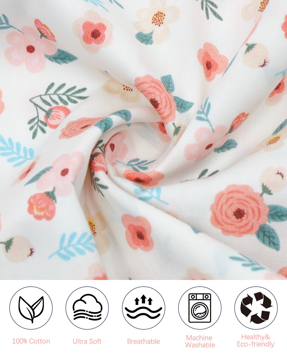 ALVABABY Toddler Pillowcases Fits 14x20in,13x18in Kids Cotton Baby 2 Packs Envelope Kids Pillow Cover for Boy Girl Sleeping Travel 2L-FTP17A