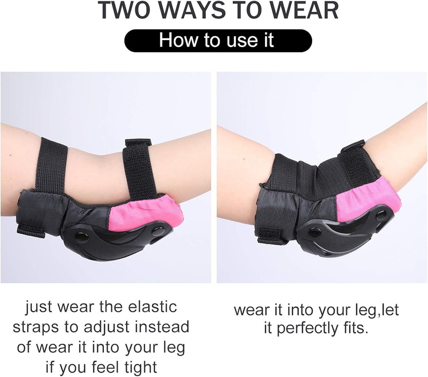 TXJ Sports Knee Pads Elbow Pads with Wrist Guards Protective Gear Set for Kids Youth Skateboard Sports Skateboarding Roller Skating Bicycling 6 in 1