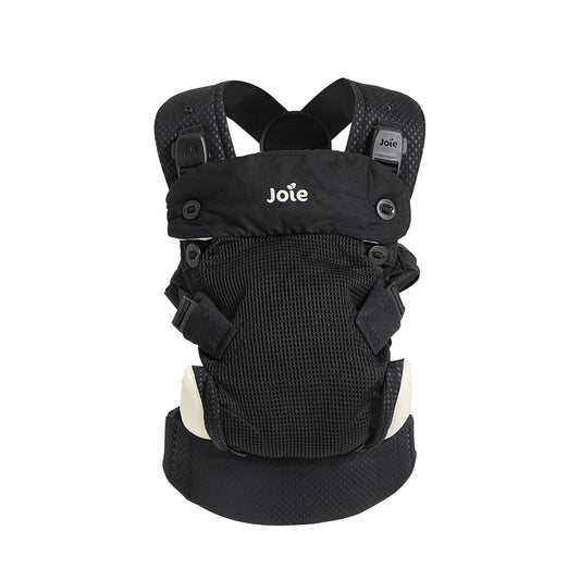 Joie Savvy Lite Air 3-in-1 Baby Carrier – Lightweight, Ergonomic Baby Carrier with 3 Carry Positions, Breathable Fabric, Padded Straps, and Lumbar Support (Jet)