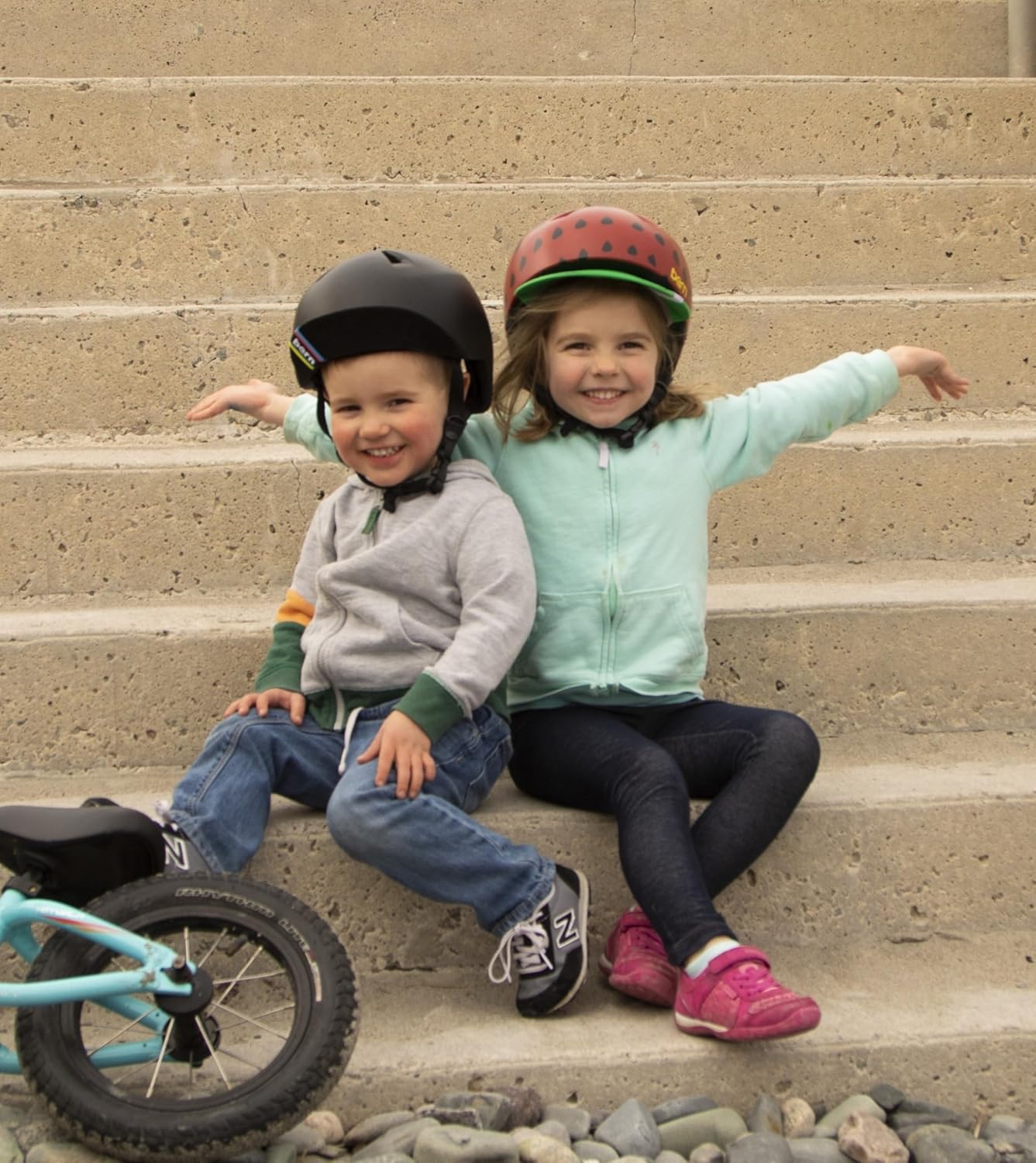 Bern Nino Bike Helmet for Kids, Ages 3-12, Flip Visor, Adjustable fit, Lightweight, CPSC Safety Certified