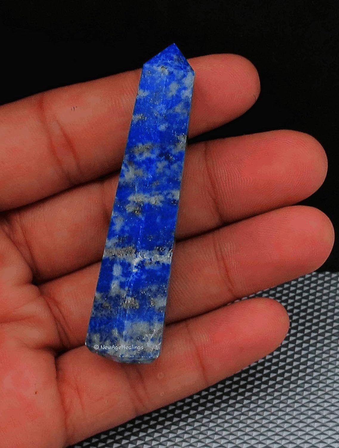Amazing Gemstone Lapis Lazuli Crystal Towers ~ Natural Healing Crystal Point Obelisk for Reiki Healing and Crystal Grid (3- Inch)