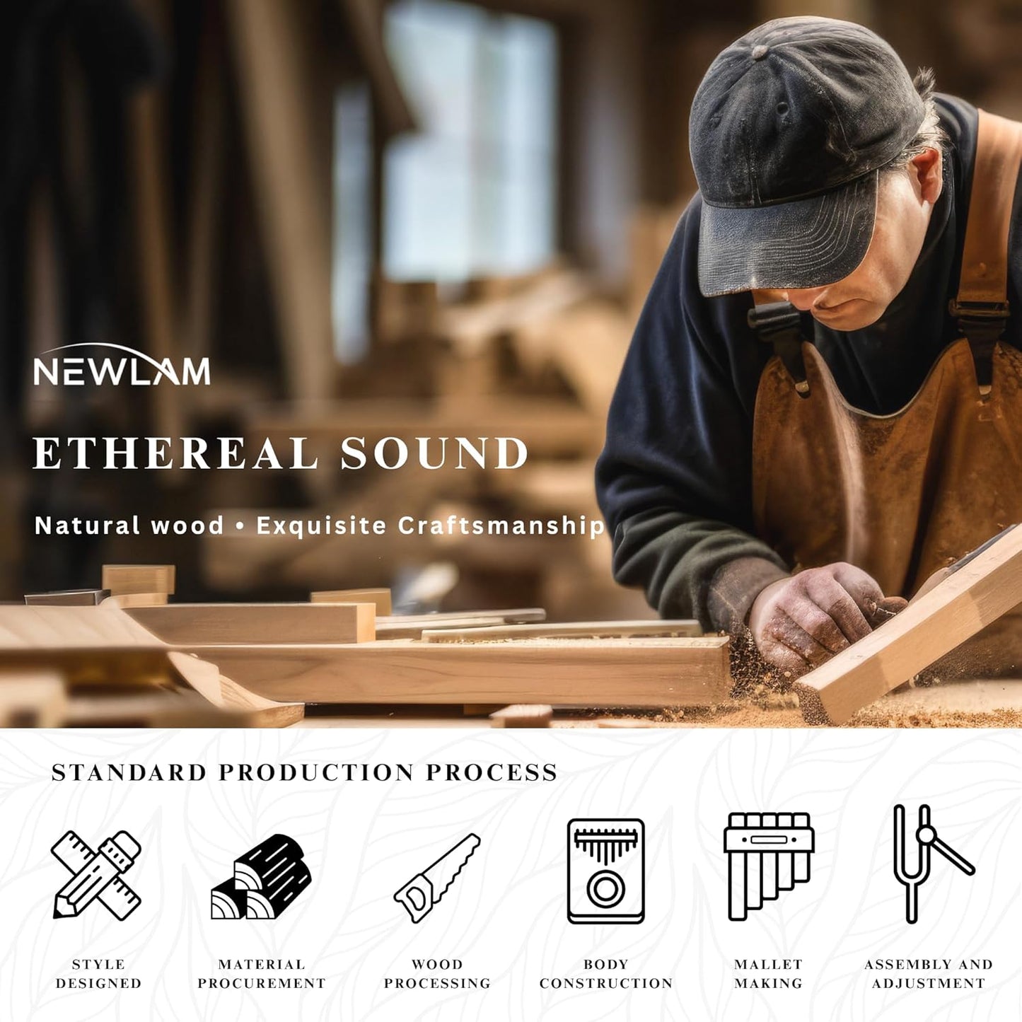 Kalimba Thumb Piano 17 Keys, Portable Mbira Finger Piano Gifts for Kids and Adults Beginners