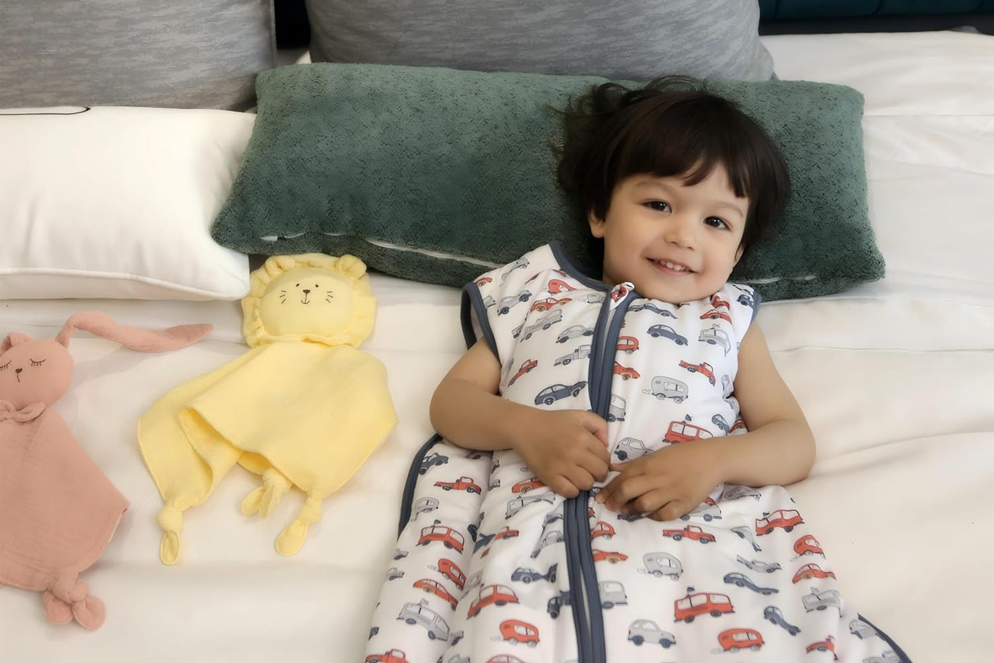 Baby Sleep Sack 2-4 T 95% Rayon from Bamboo 5% Spandex Boys & Girls Wearable Blanket 1.0 TOG Toddler Sleeping Sack 2- Way Zipper X-Large