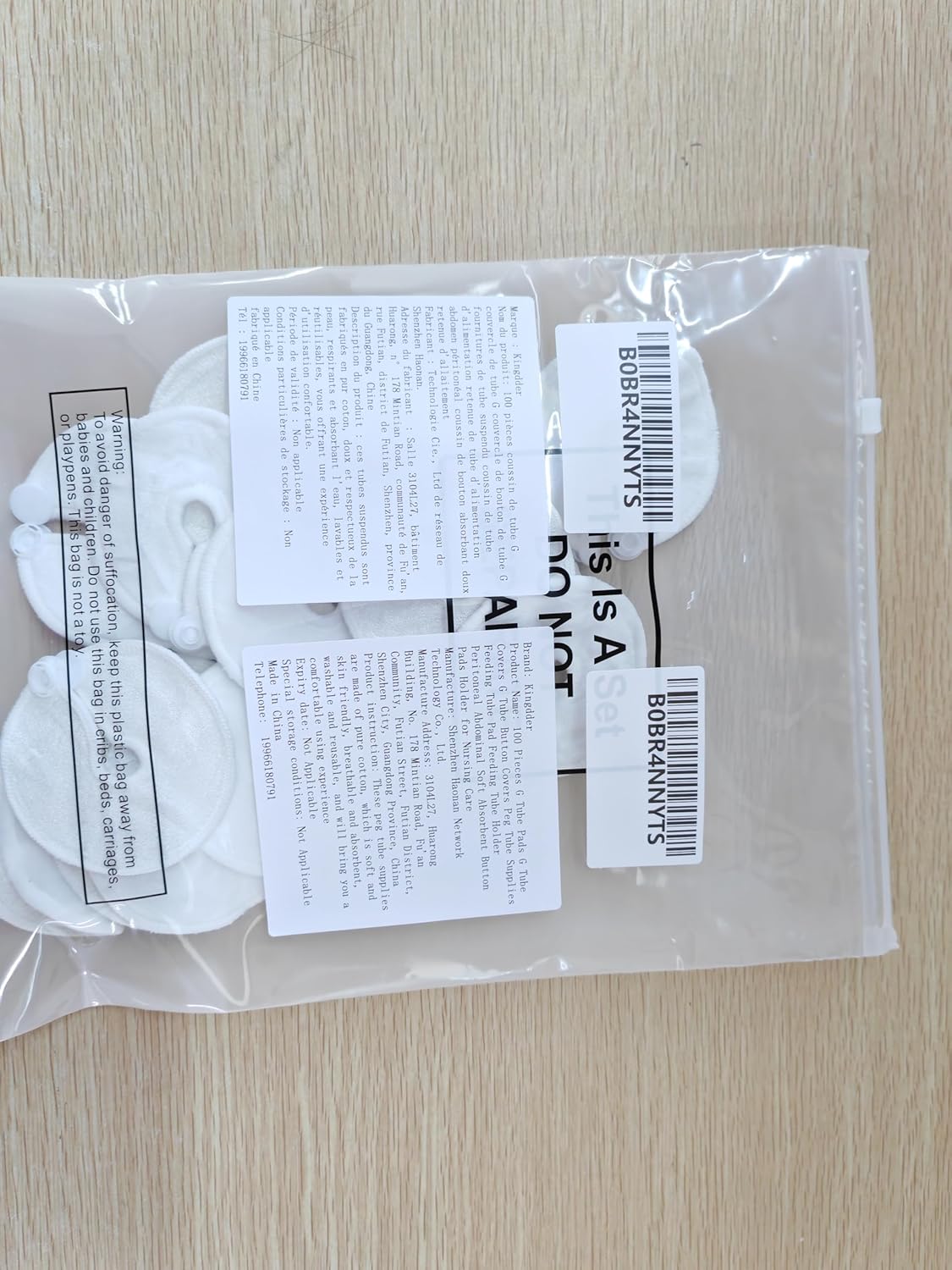 100 Pieces G Tube Pads G Tube Button Covers Peg Feeding Supplies Feeding Pads Holder Peritoneal Abdominal Soft Absorbent Button Covers Holder for Nursing Care