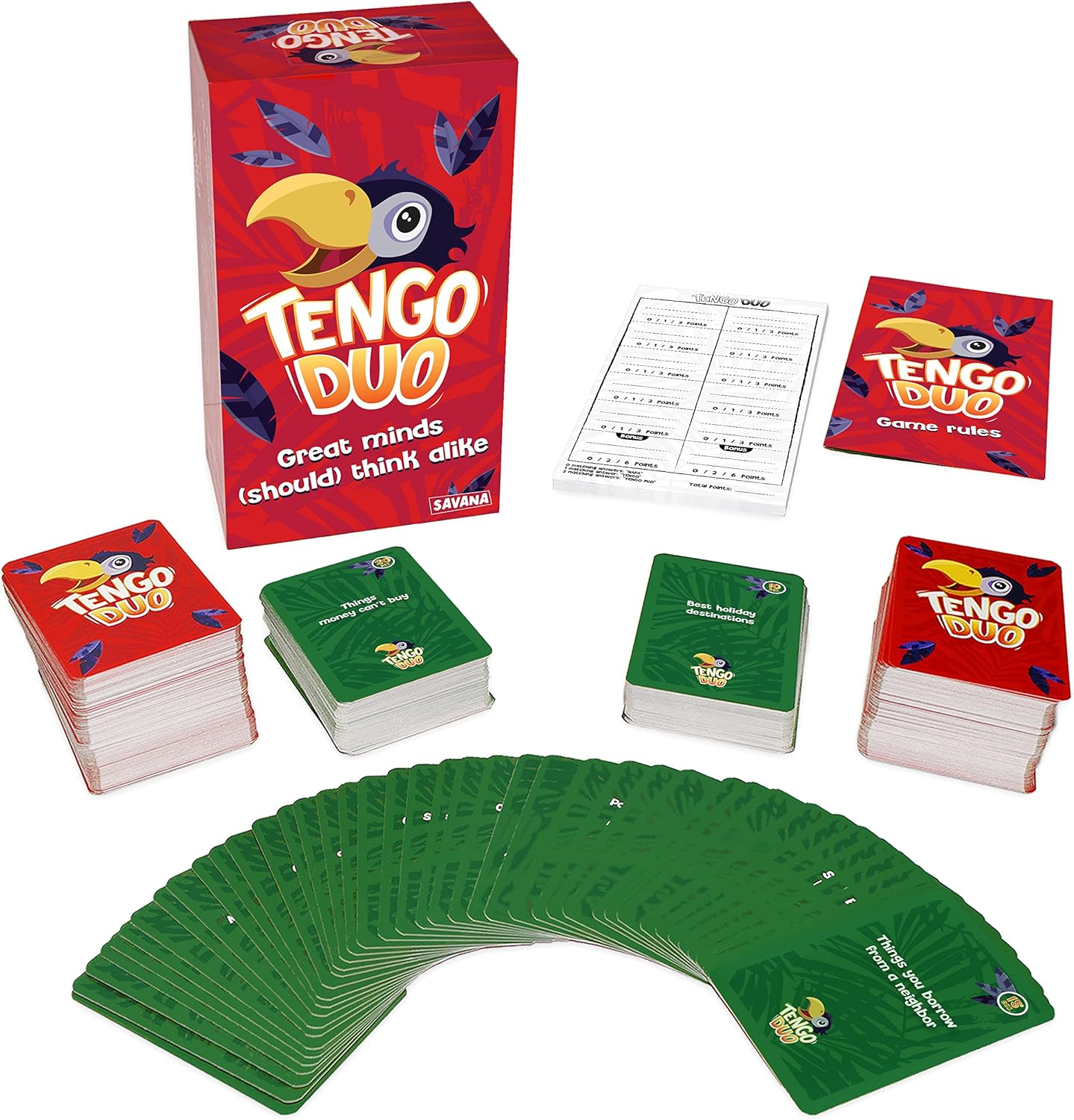 SAVANA Tengo Duo - Great Minds Only Matching Party Game | 3+ Players | Family Game for Kids and Adults