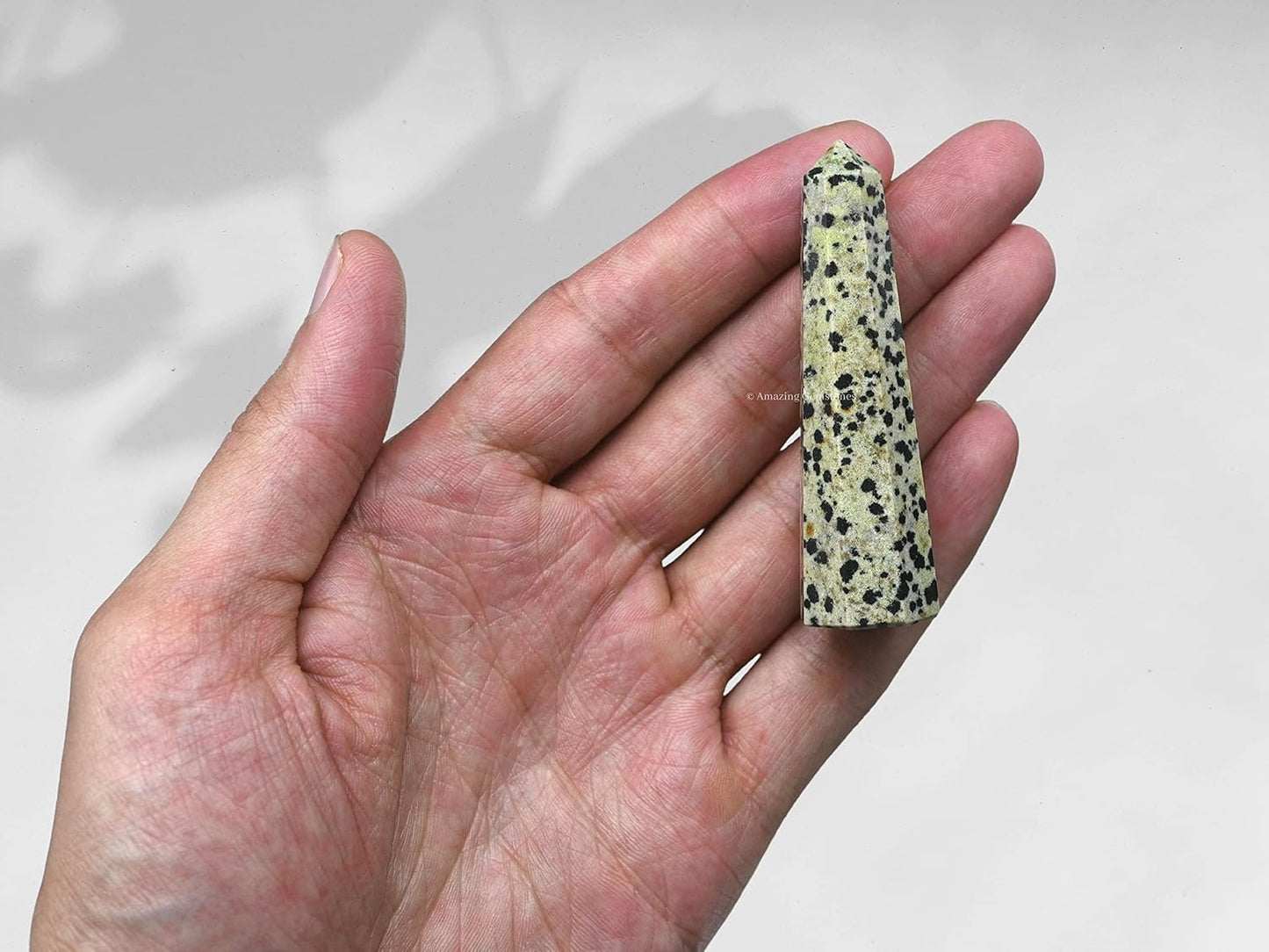 Amazing Gemstone Dalmatian Jasper Crystal Towers ~ Natural Healing Crystal Point Obelisk for Reiki Healing and Crystal Grid (2 to 3 INCH)