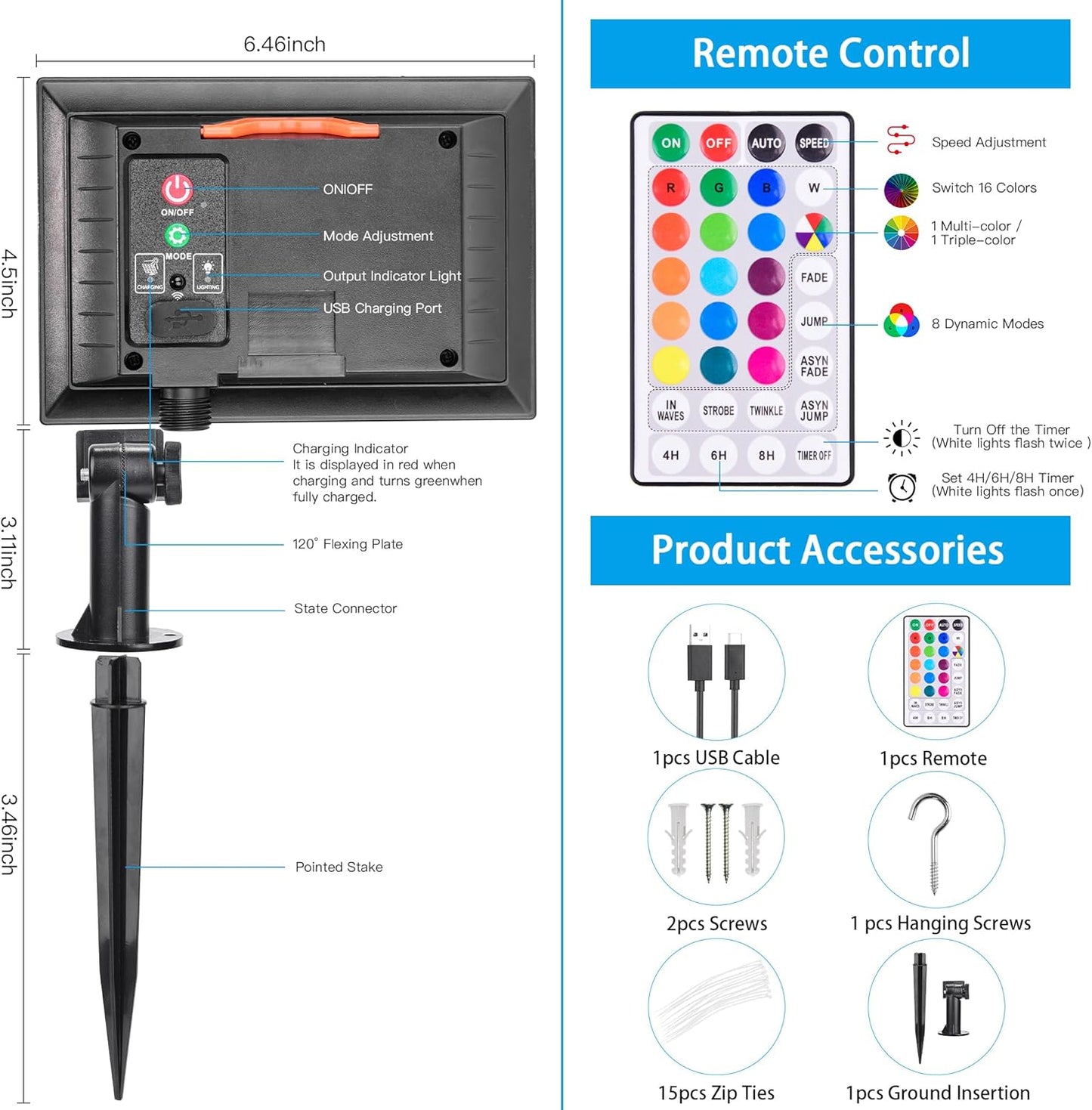 66FT Solar Rope Lights Outdoor Waterproof, 18 Colors Changing 200 LED String Light USB & Solar Powered with Remote, Tube Light Fairy Lighting for Outside Patio Fence Pool Christmas Decor