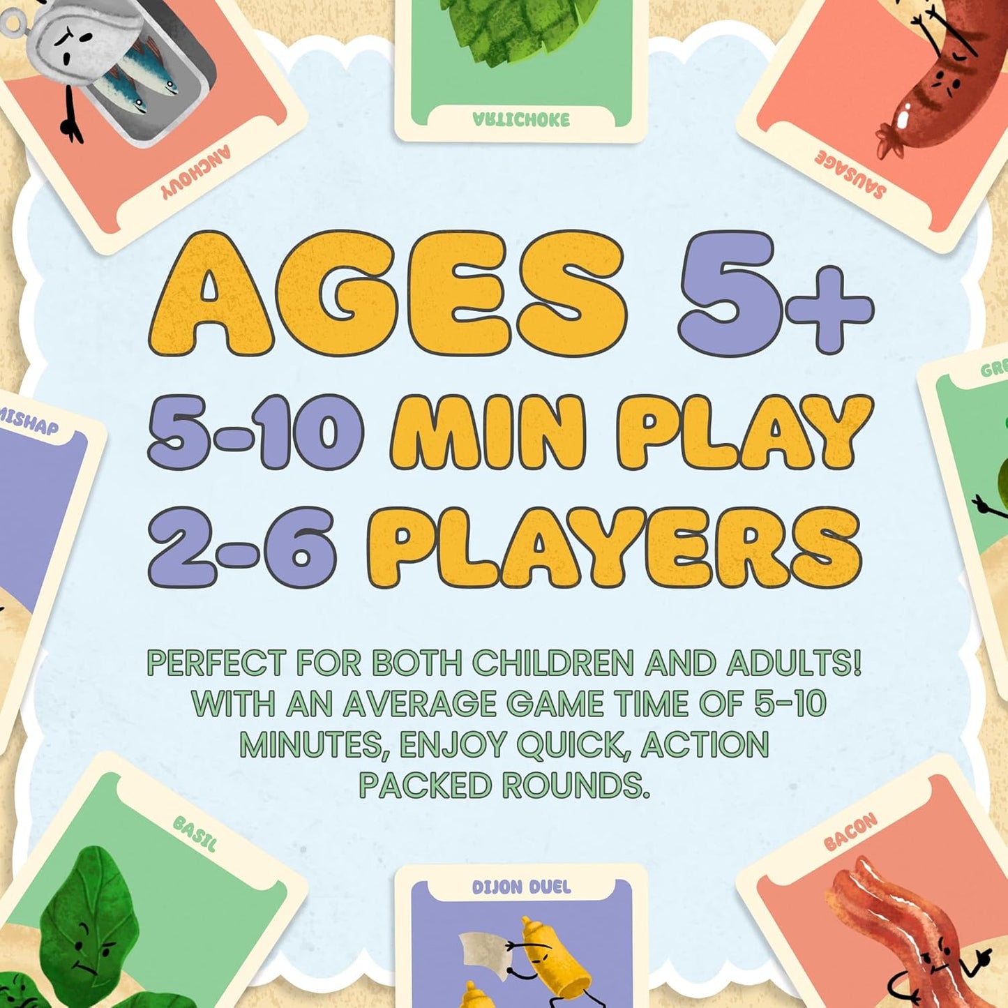 Family Card Game - Fun Game for Kids, Families, Teens, and Adults. Easy, Fast-paced. 2-6 Players Ages 5+. Birthday Gifts, Parties, Game Night, Travel, Camping, Stocking Stuffers.