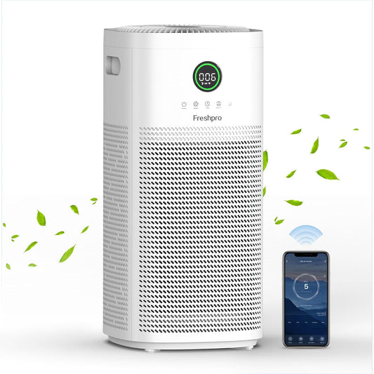 HEPA Air Purifiers for Home Large Room, Covers Up to 3065 ft², UVC Light, H13 HEPA 4-in1 Air Filter, Pet Air Purifier Remove Pets Dander, Smoke Pollutants Odor, Allergies in Bedroom, KF-P31