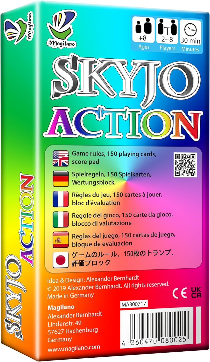 magilano SKYJO Action The New exciting Card Game for Kids and Adults.