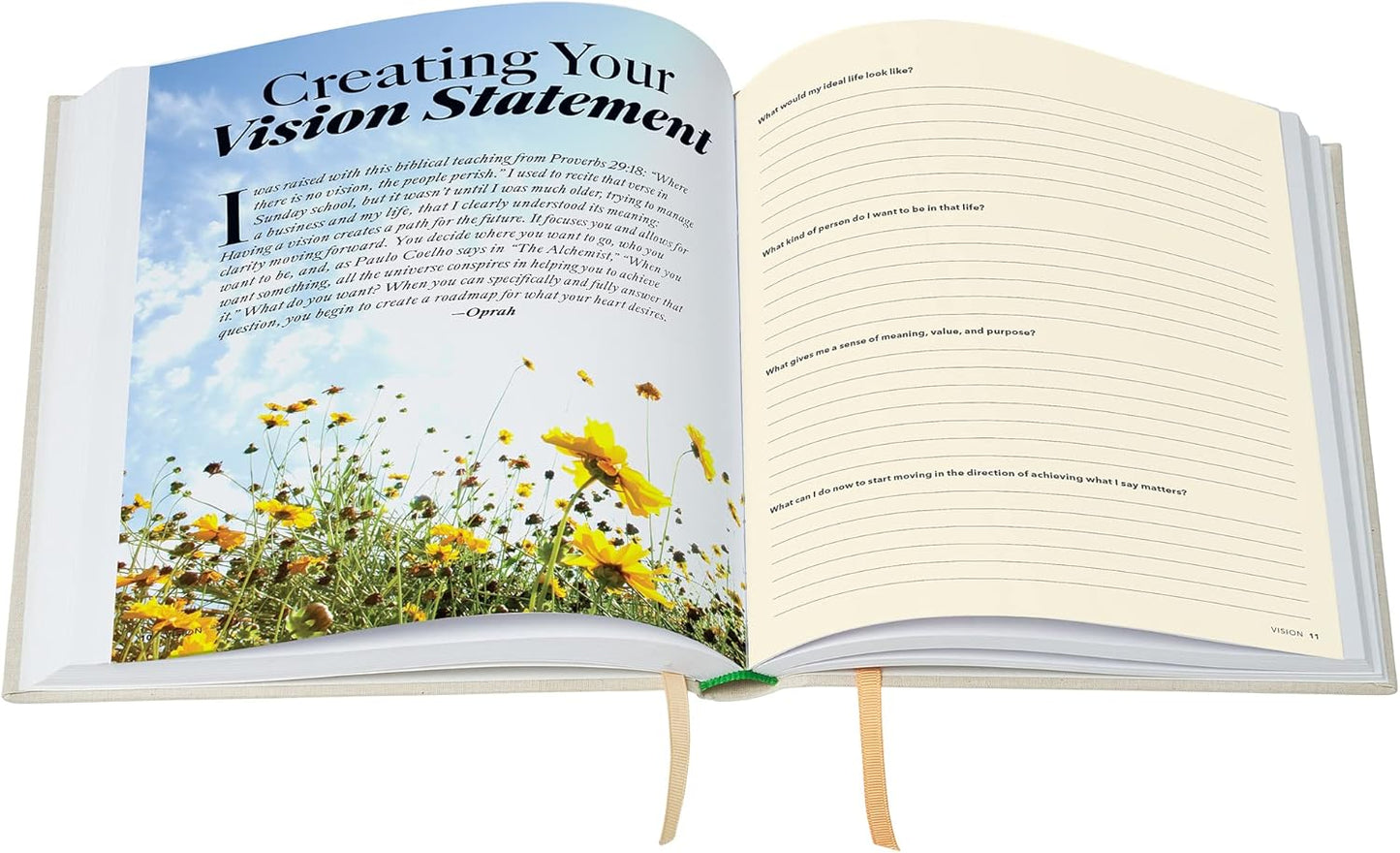 Oprah's The Life You Want™ Planner: Part weekly planner, part intention journal, this powerful undated guide will help you set a vision for your life and intentions for each week