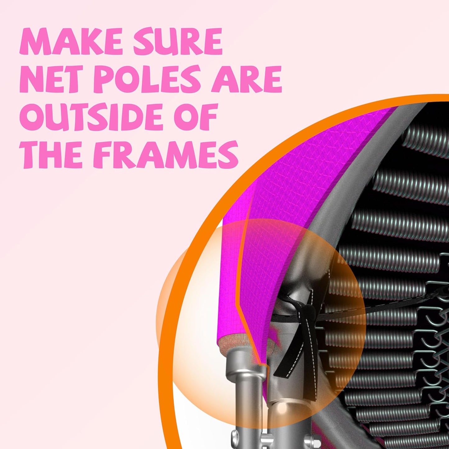 Kangaroo Hoppers Universal 12/14/15FT Trampoline Replacement Safety Pad, Waterproof Surround Spring Foam Cover for Round Frame