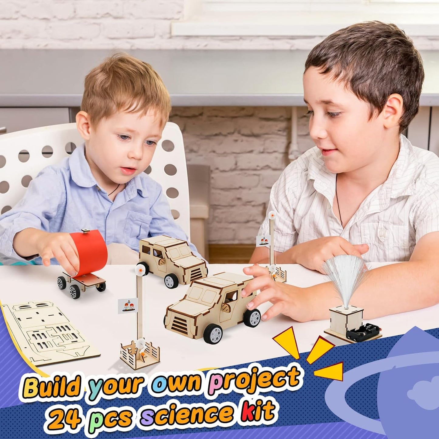 24 Pcs Party Favors for Kids Age 6-10, Treasure Box Toy Stem Kit Party Favors Science STEM Kits for Boys girls Age 6 7 8 9 10 12 Classroom Giveaways, Carnival Prizes, Birthday Treats, Party Supplies