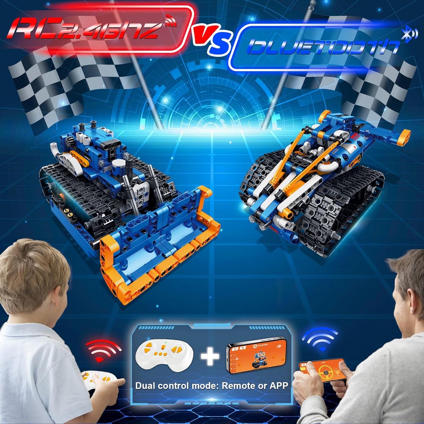 5in1 STEM Robot Building Kit, 560 PCS APP/Remote Control Mech RC Robotics for Kids Ages 8-12, Science Kit Coding Robots Toy Set, Birthday Gifts for Boys Age 8-14+