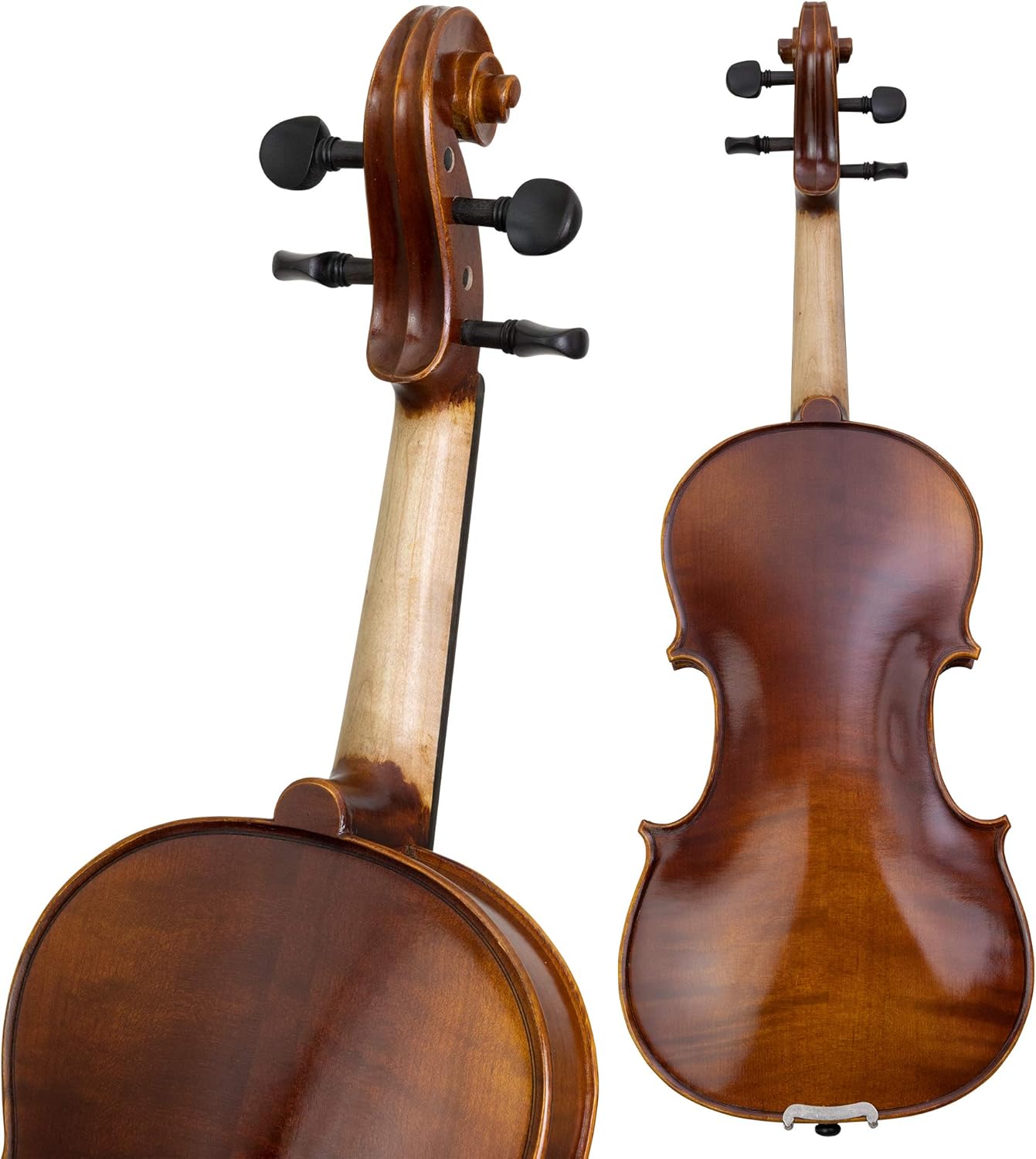 Kennedy Violins Louis Carpini G2 Violin Outfit CLEARANCE Carrying Case and Accessories Included — Solid Maple Wood and Ebony Fittings (1/4)
