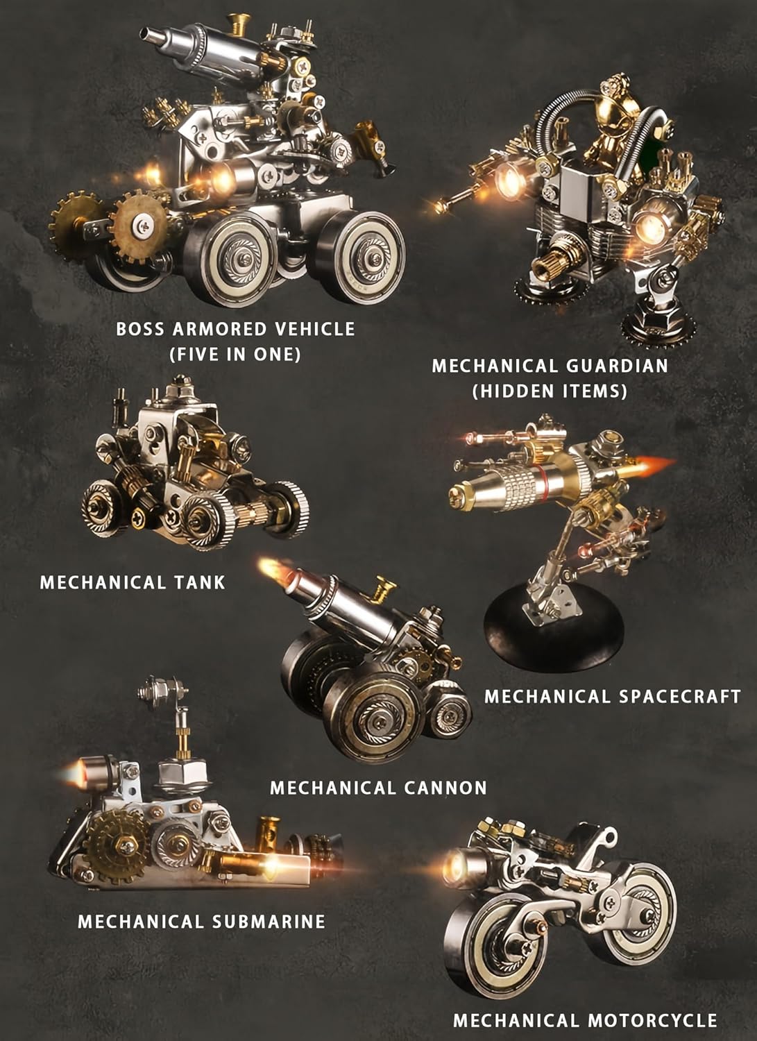 3D Metal Puzzle for Adults, Metal Model kit, Mechanical Armor Puzzle, Adult Brain teasers- The Best Gift for Men (Guardian)